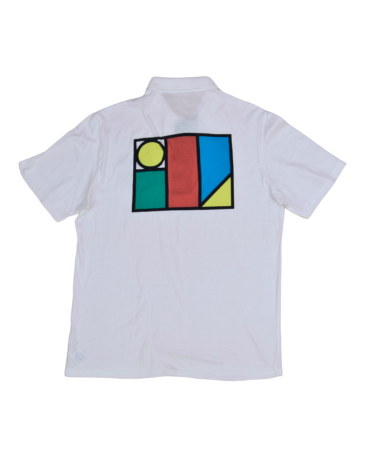 Vintage 80's Ivan Lend Adidas Tennis Polo Shirt White Made in Yugoslavia Size S - M