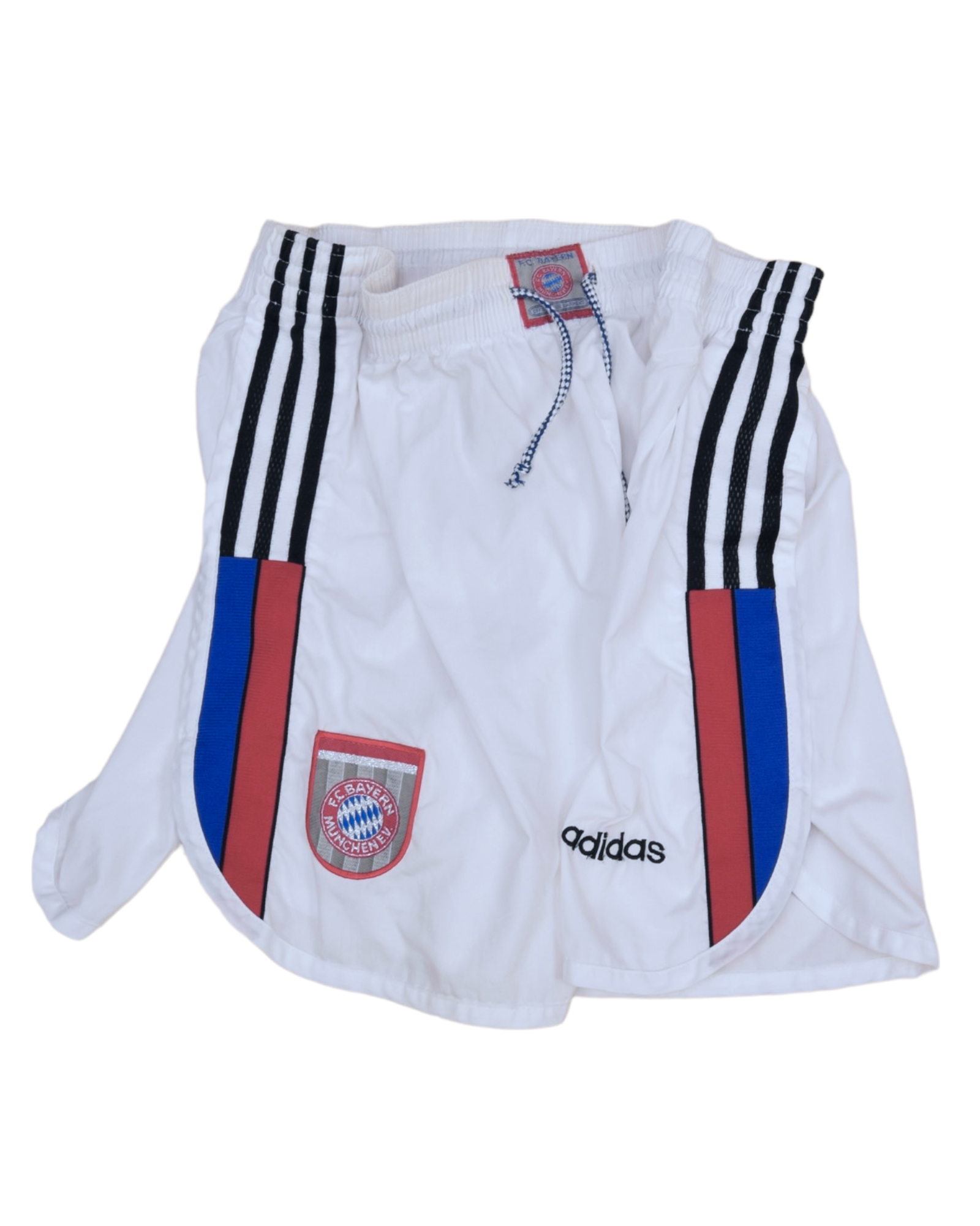 Vintage Bayern Munchen Munich Adidas Away Football Shorts 1996 - 1997 Size L White