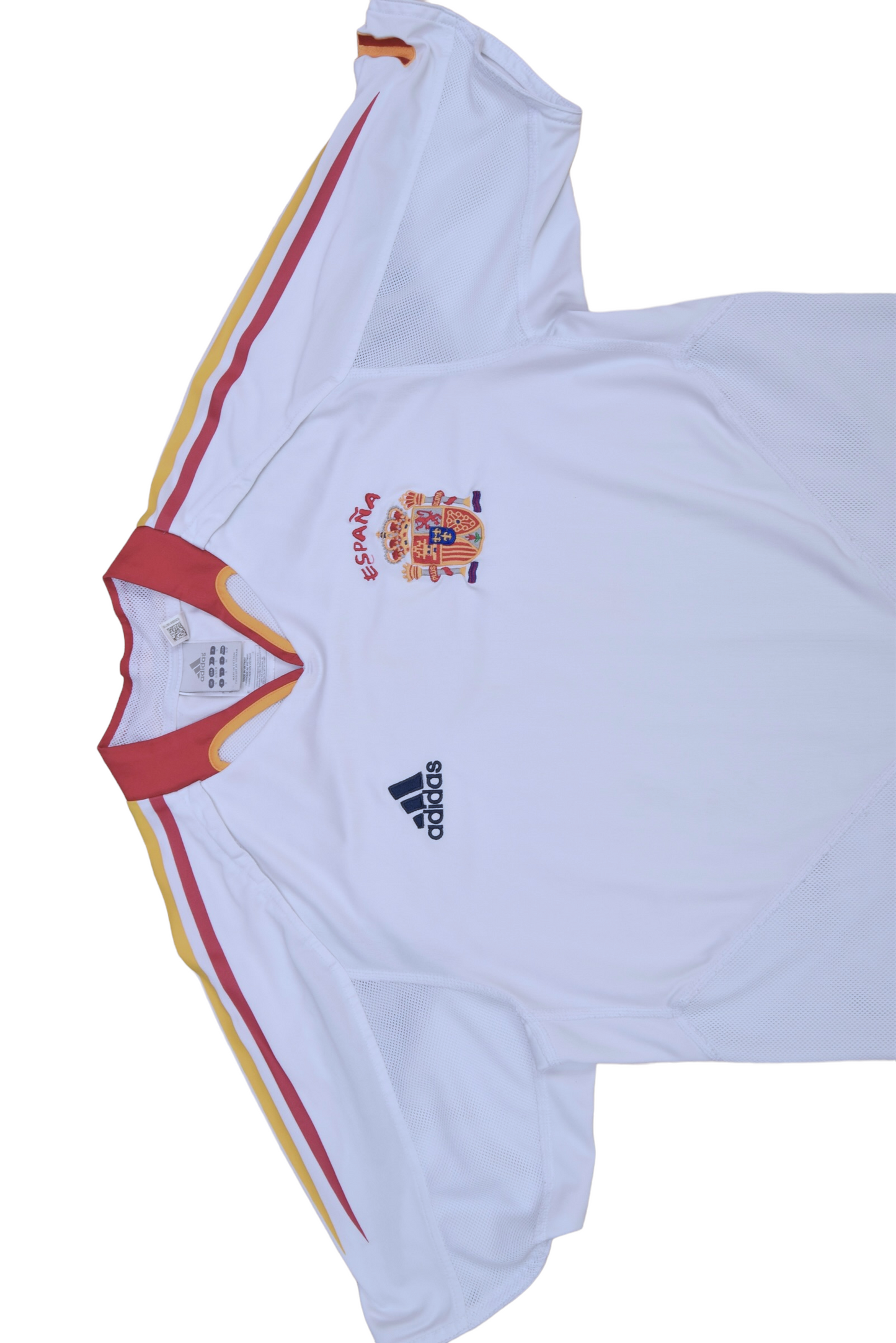 Spain Adidas 2004 - 2005 Away Football Shirt Size S White