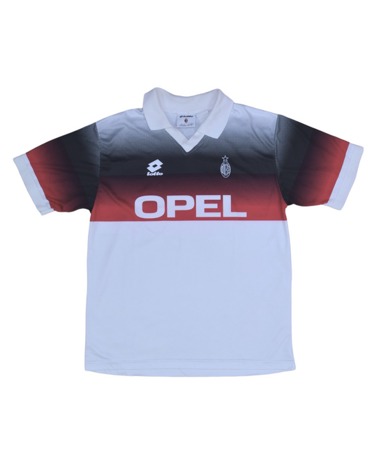 Vintage AC Milan Lotto 1995-1996 Training Shirt / Jersey Opel Red White Black Size XL