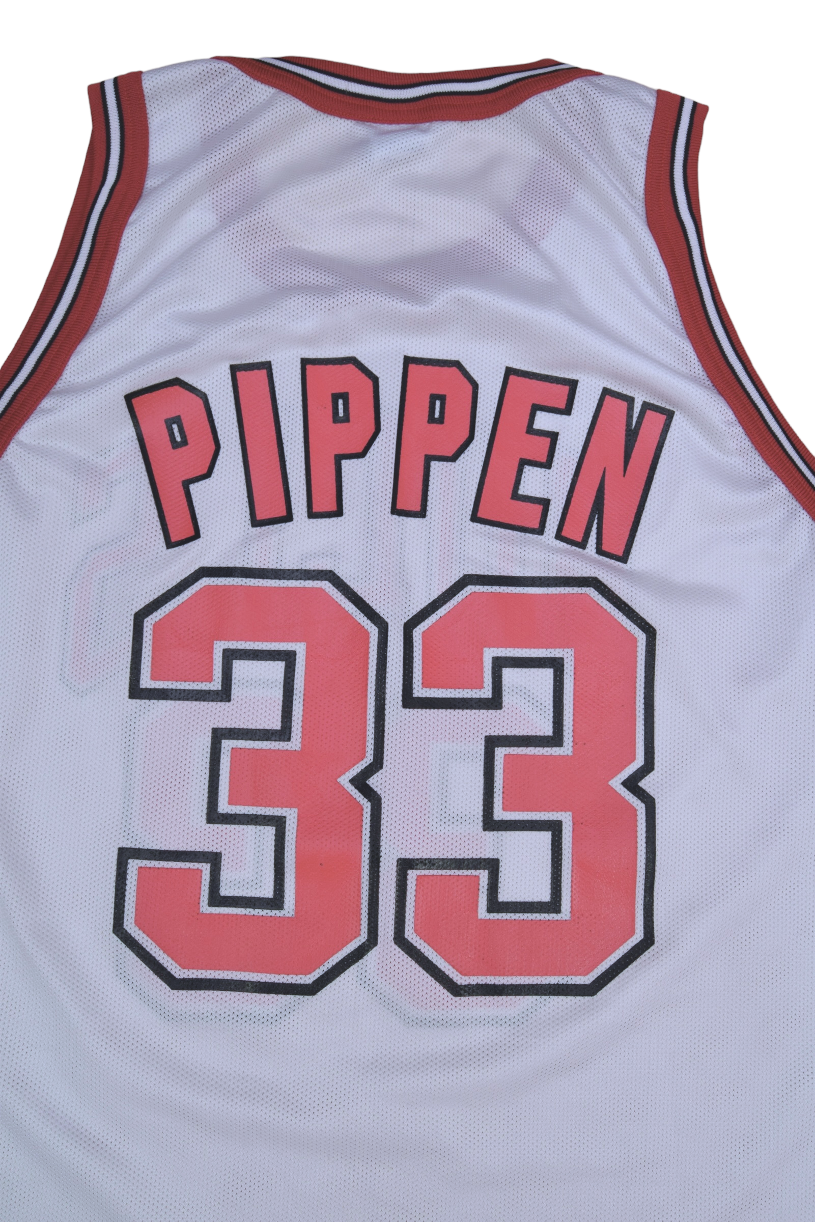 Scottie Pippen Chicago Bulls 1995 - 1998 Champion Basketball Home Jersey NBA White Size 44 Large