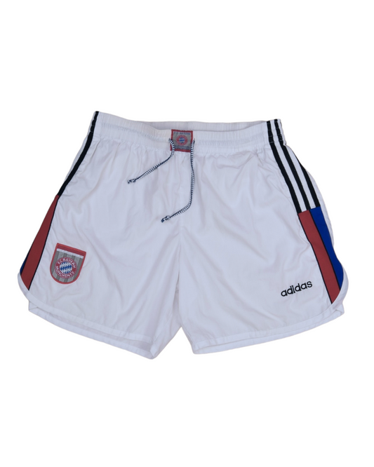 Vintage Bayern Munchen Munich Adidas Away Football Shorts 1996 - 1997 Size L White