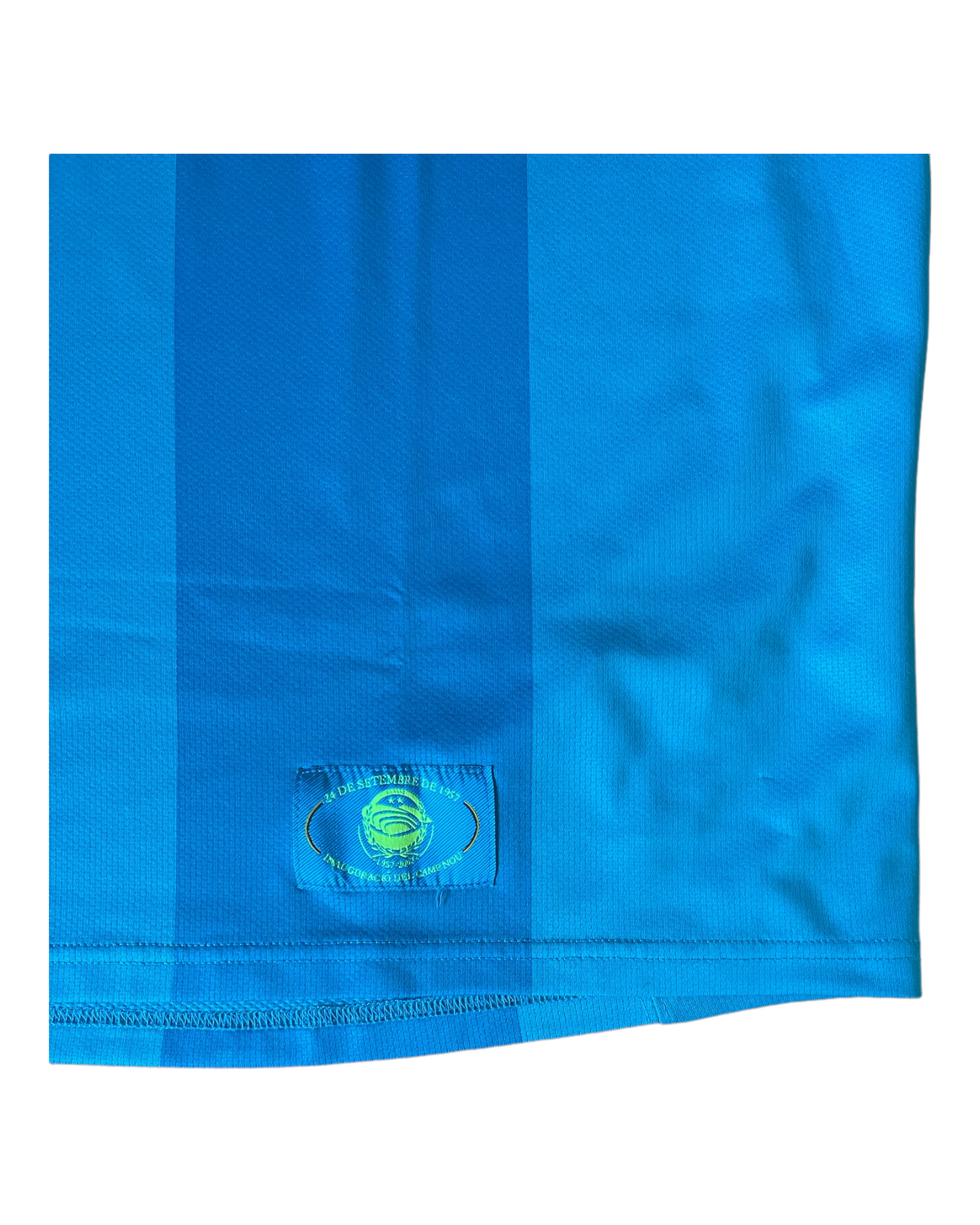 Barcelona Nike 2007-2008 Camp Nou 1957-2007 Away Football Shirt Unicef Blue Size XXL