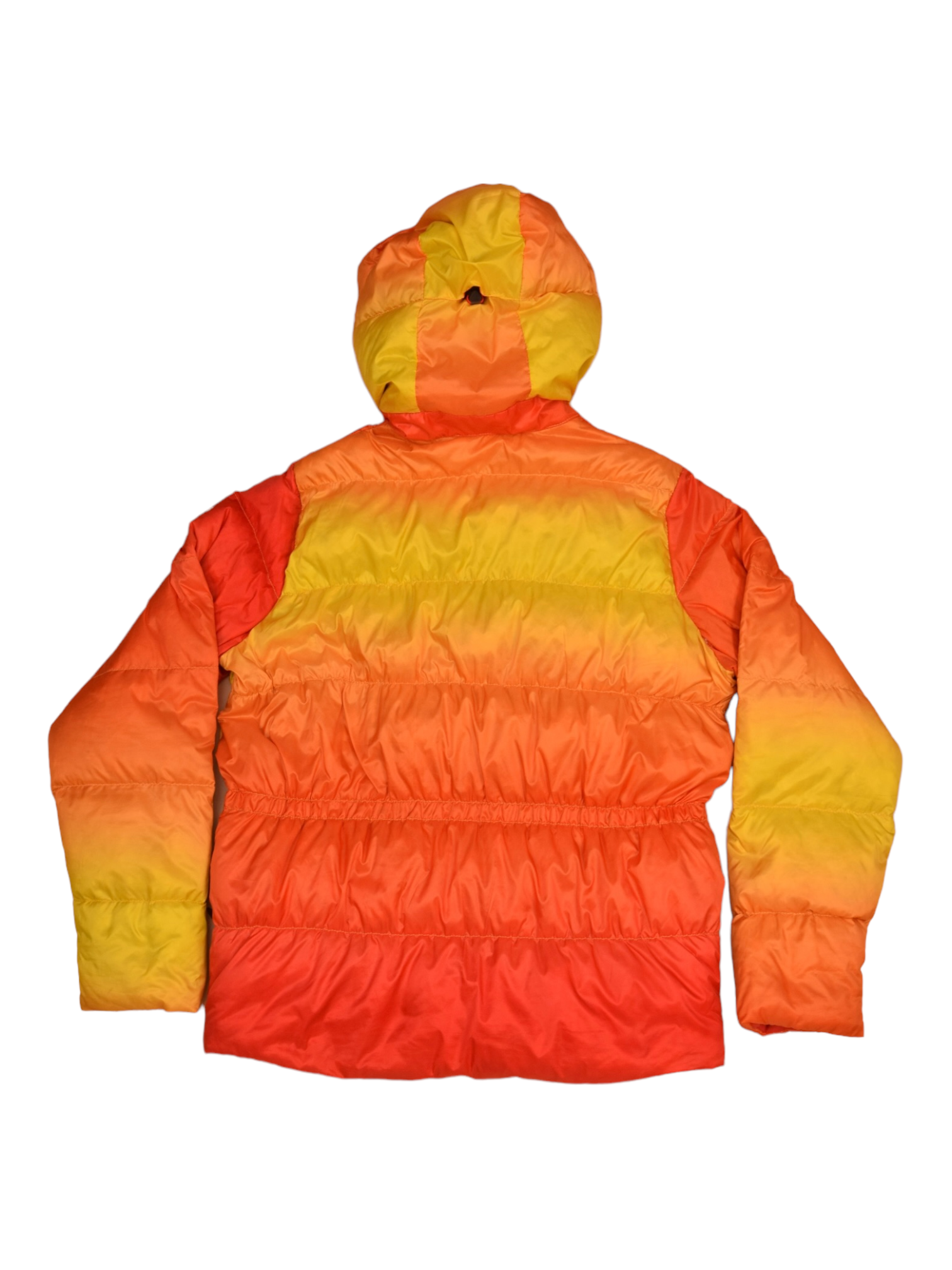 Nike ACG Puffer Jacket Y2K '00s Outer Layer Couche Externe Size M Neonish Yellow Orange Red