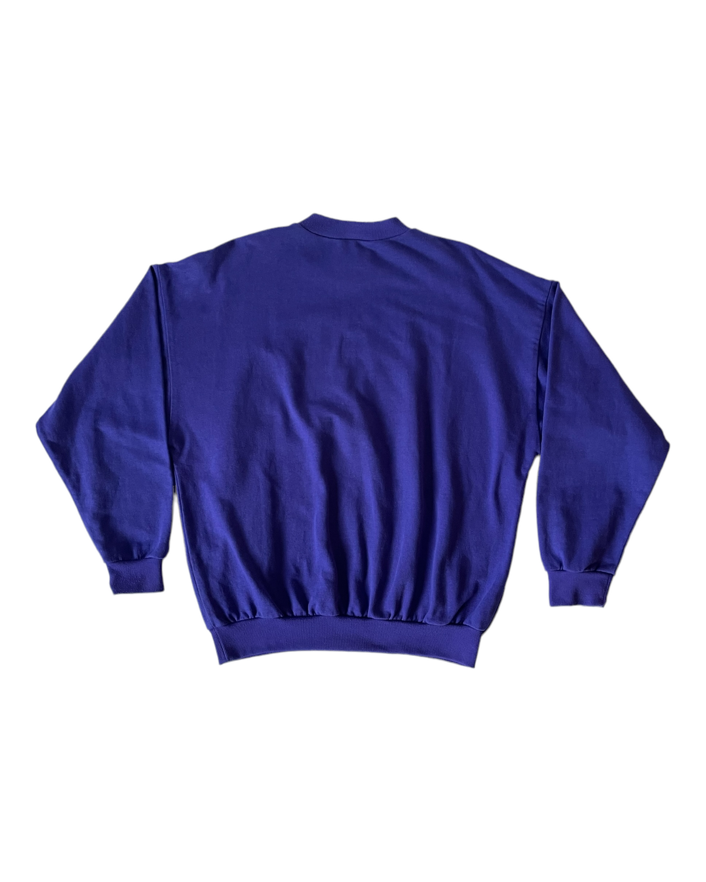 Vintage 90's Adidas Trefoil Sweatshirt Crew Neck Purple Size M-L