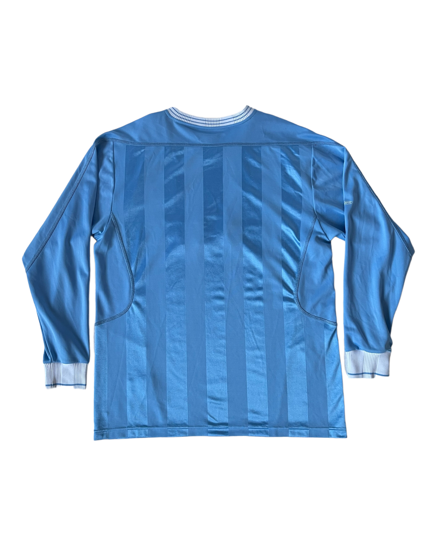 Manchester City Reebok 2003 - 2004 Home Football Shirt Size M Blue First Advice Long Sleeve