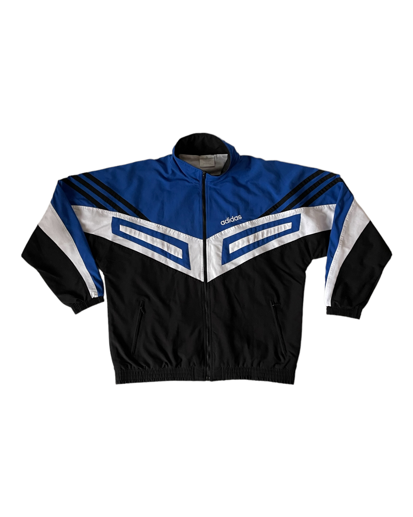 Vintage 90's Adidas Jacket Size XL-XL Blue Black White
