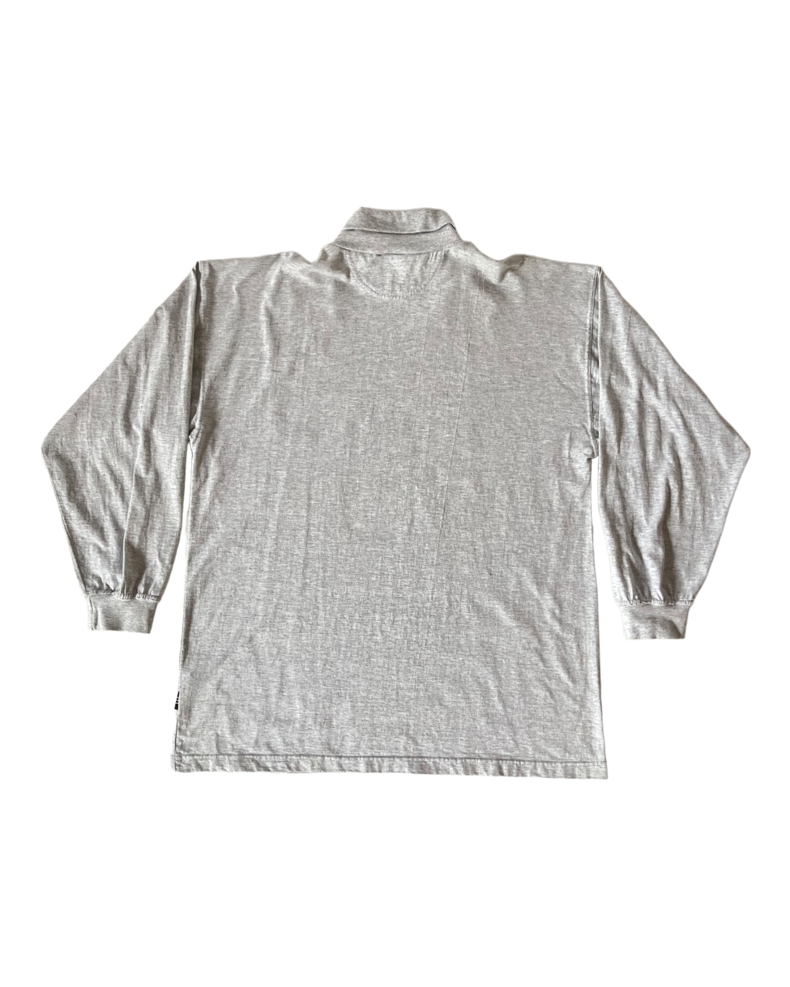 Vintage 90's Adidas Turtleneck / Roll-Neck Grey Size L 100%Cotton