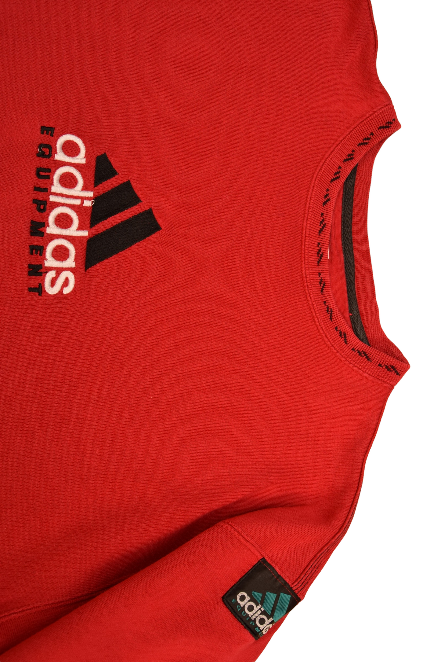 Vintage 90's Adidas Equipment Sweatshirt Crew Neck Red Size M L
