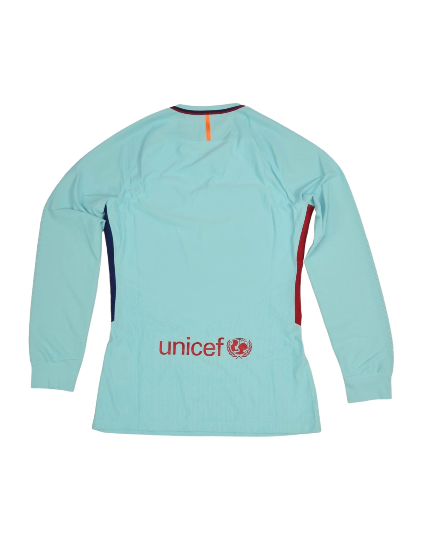 Authentic New FC Barcelona Nike Aeroswift Player Issue Away Football Shirt 2017-2018 Long Sleeves BNWT Deadstock Size M Vivid Blue Rakuten Unicef