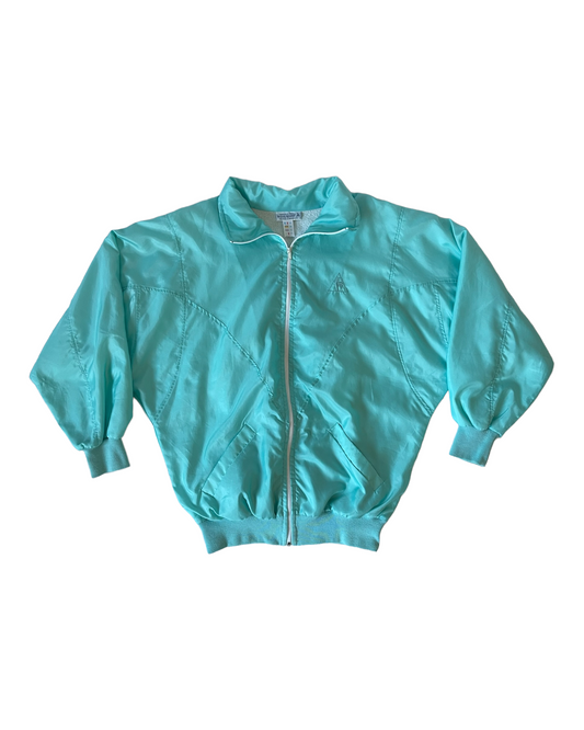Vintage 80's Le coq sportif Jacket / Shell Size M-L Green Made in France
