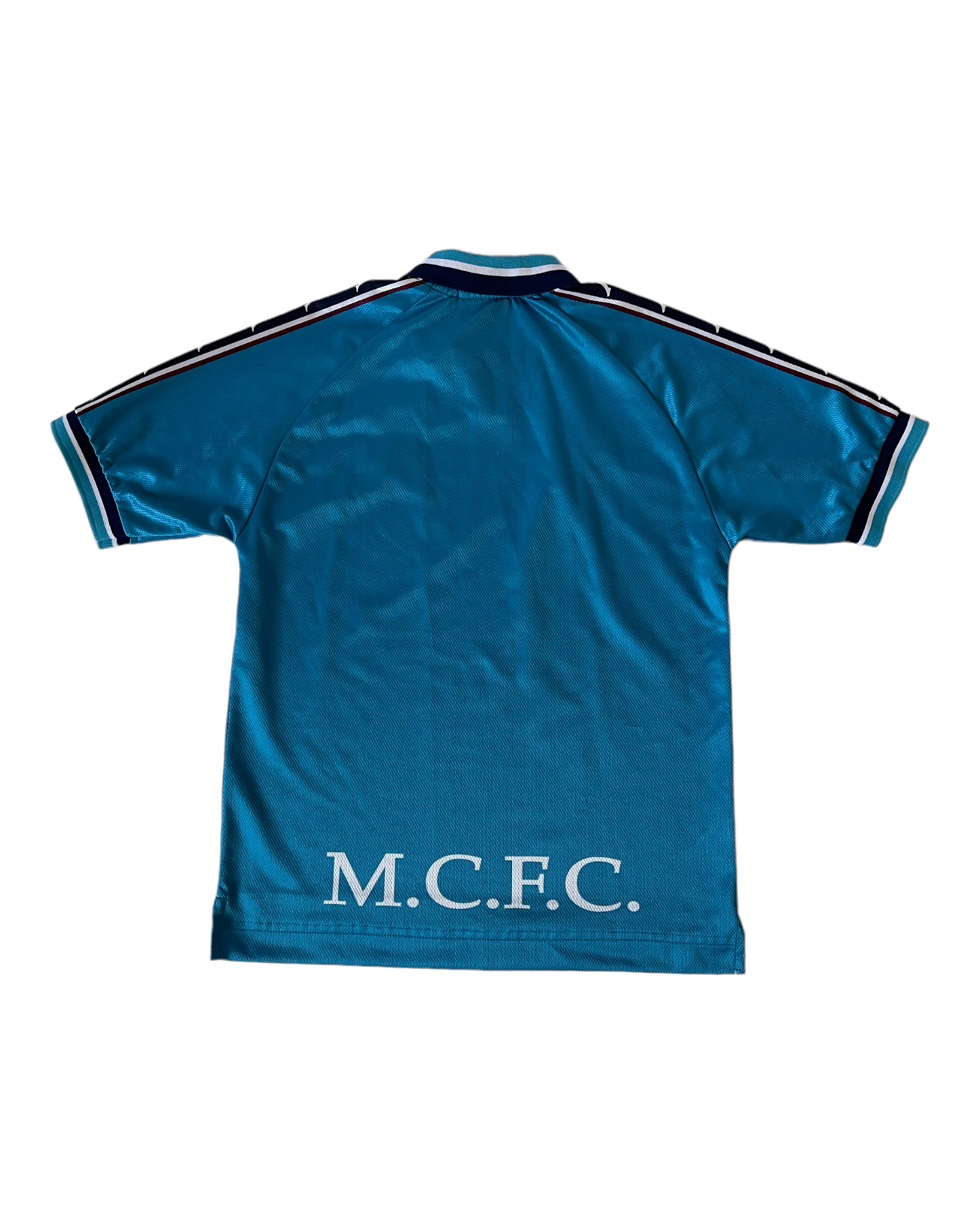 Vintage Manchester City MCFC Kappa 1997-1999 Home Football Shirt Made in UK Brother Blue