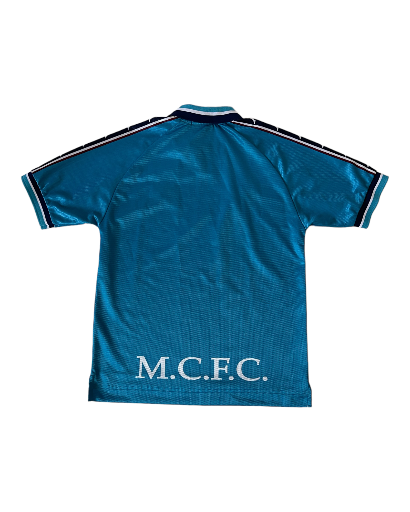 Vintage Manchester City MCFC Kappa 1997-1999 Home Football Shirt Made in UK Brother Blue