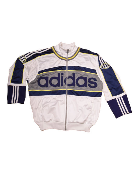 Vintage 90's Adidas Jacket Size M White Blue