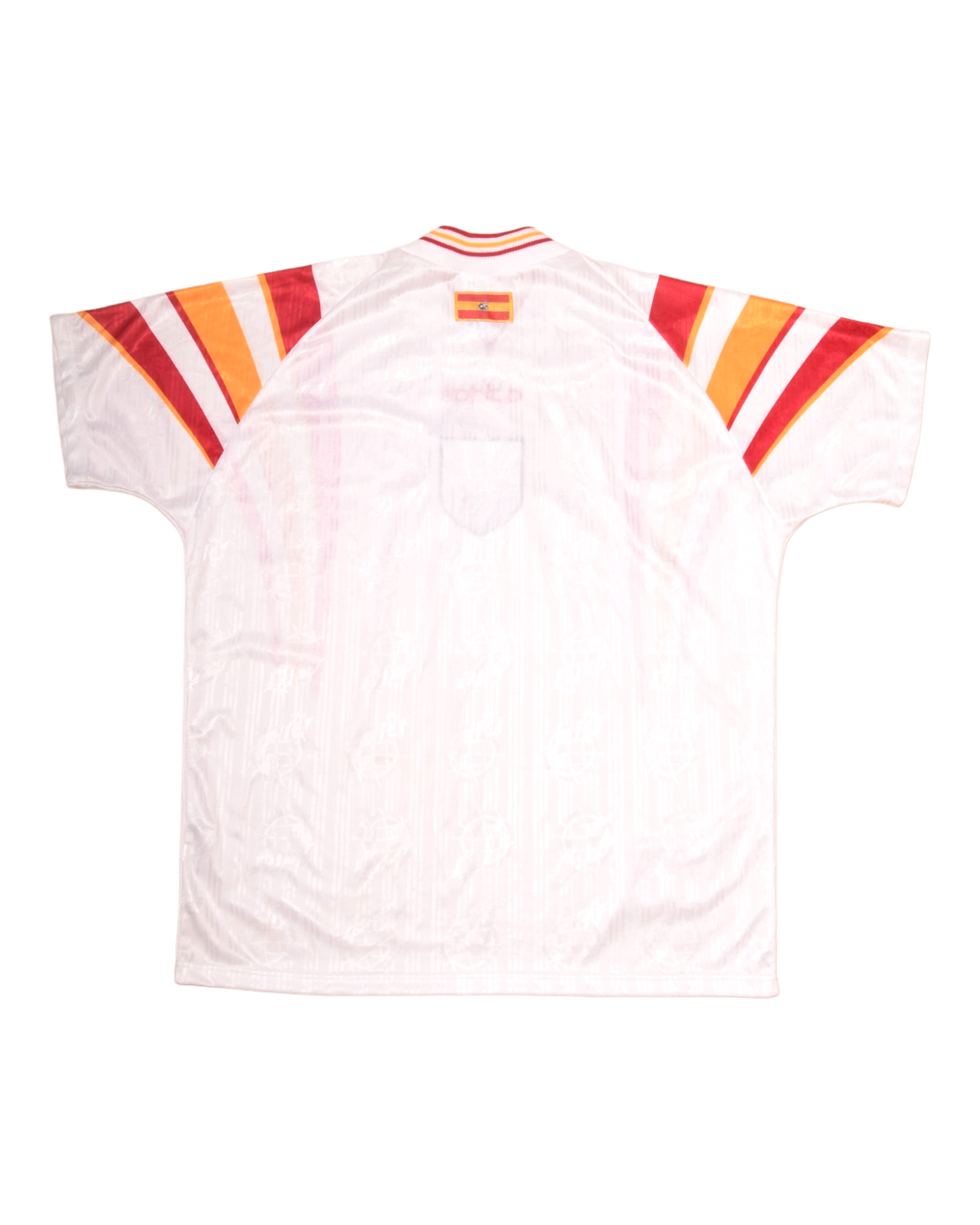 Vintage Spain Adidas 1996-1997 Away Football Shirt Size L White