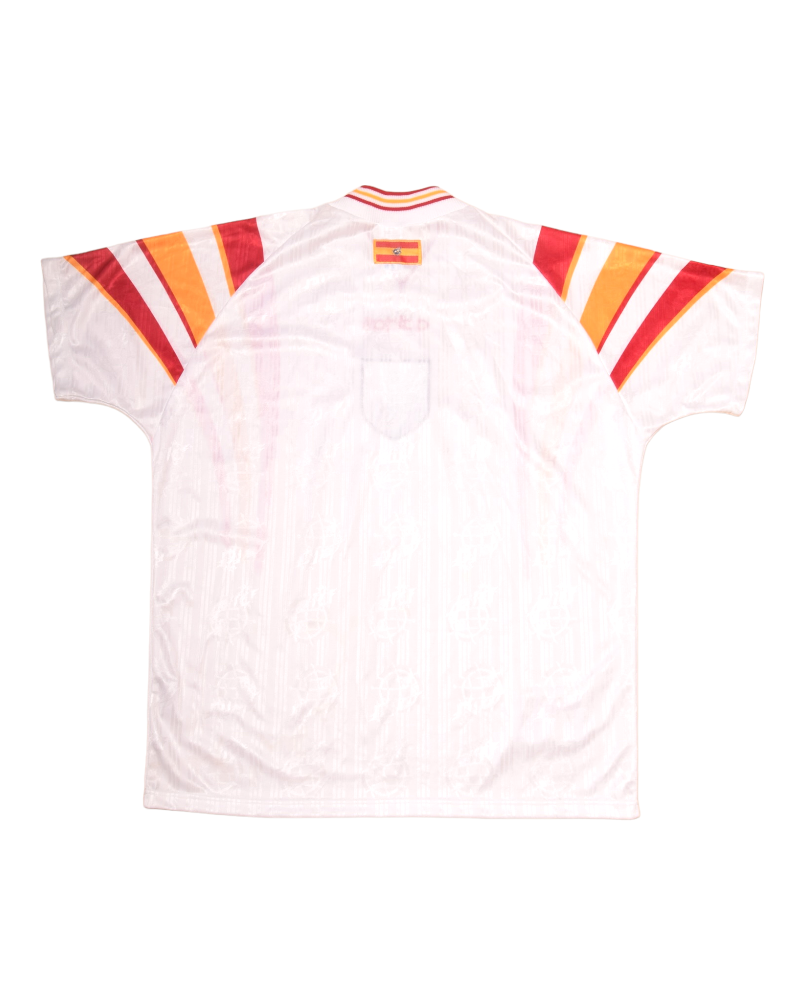 Vintage Spain Adidas 1996-1997 Away Football Shirt Size L White