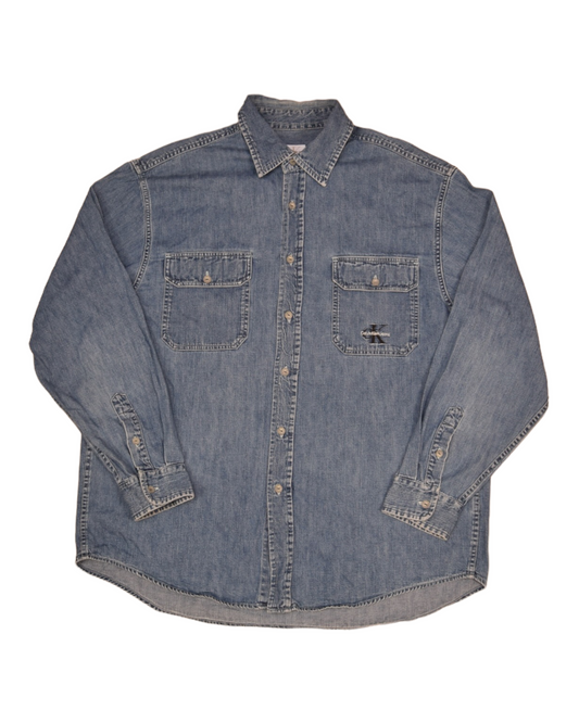 Vintage 90's CK Calvin Klein Jeans Size L Made in Hong Kong