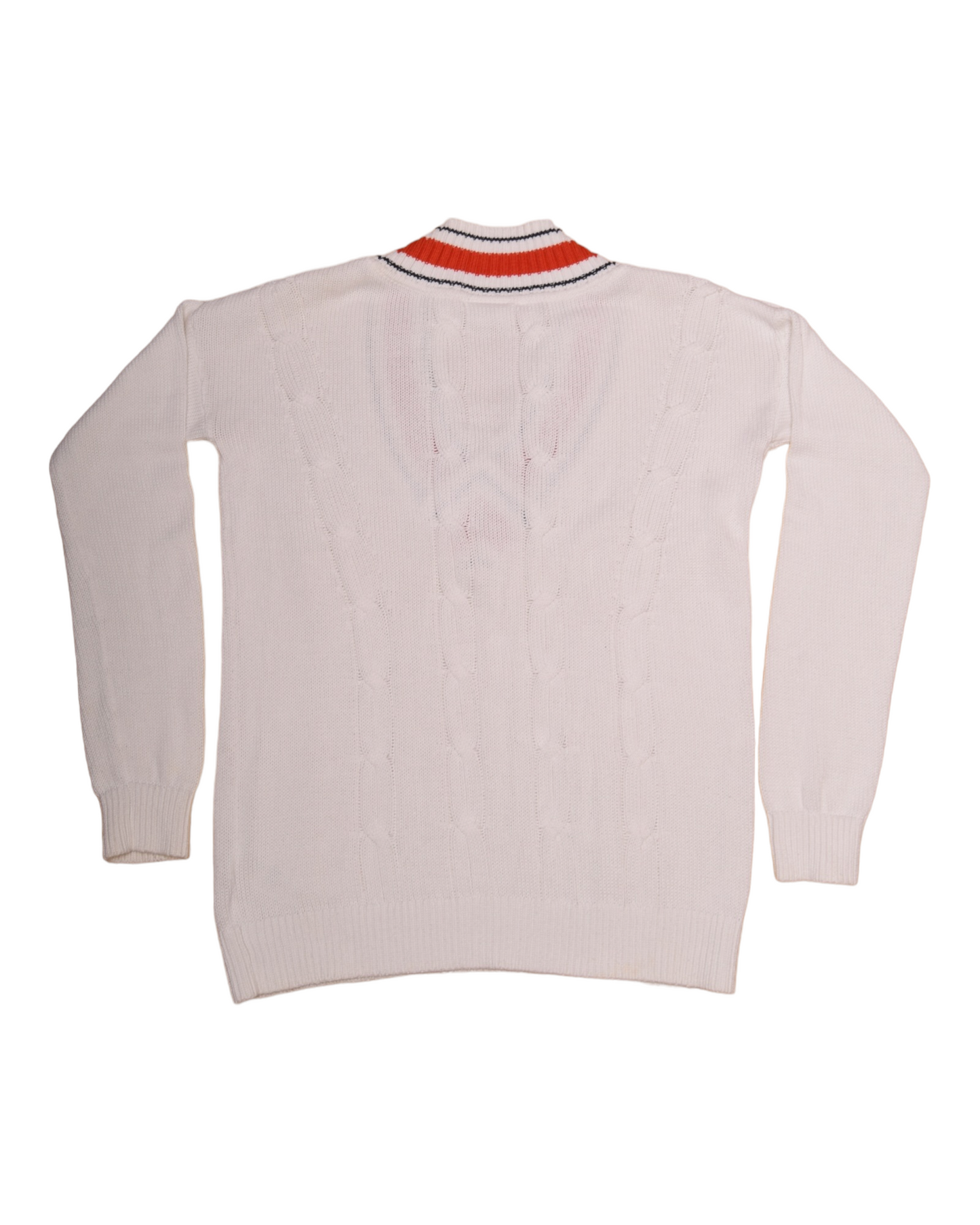 Lacoste Sport Tennis Jumper 100% Cotton White Red