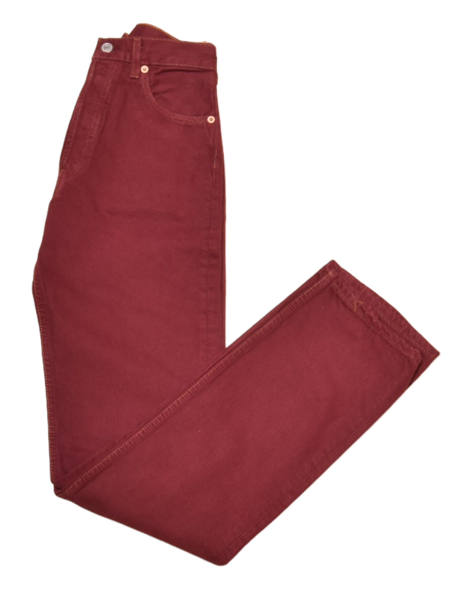 Levi's Strauss 501 Denim Jeans Pants W29L34 Burgundy