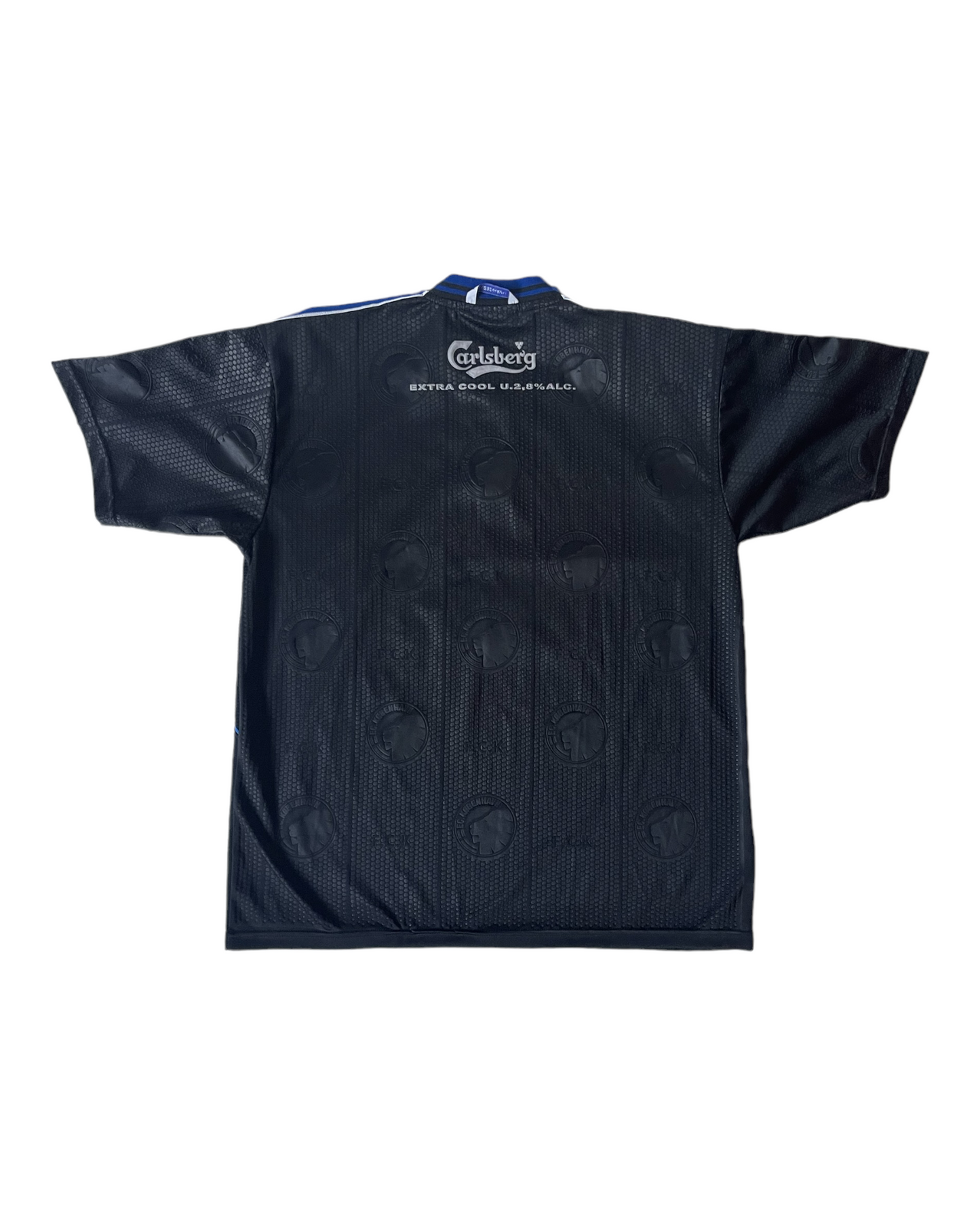 FC Copenhagen København Umbro Away Football Shirt 1999-2000 Black Carlsberg Extra Cool Size L