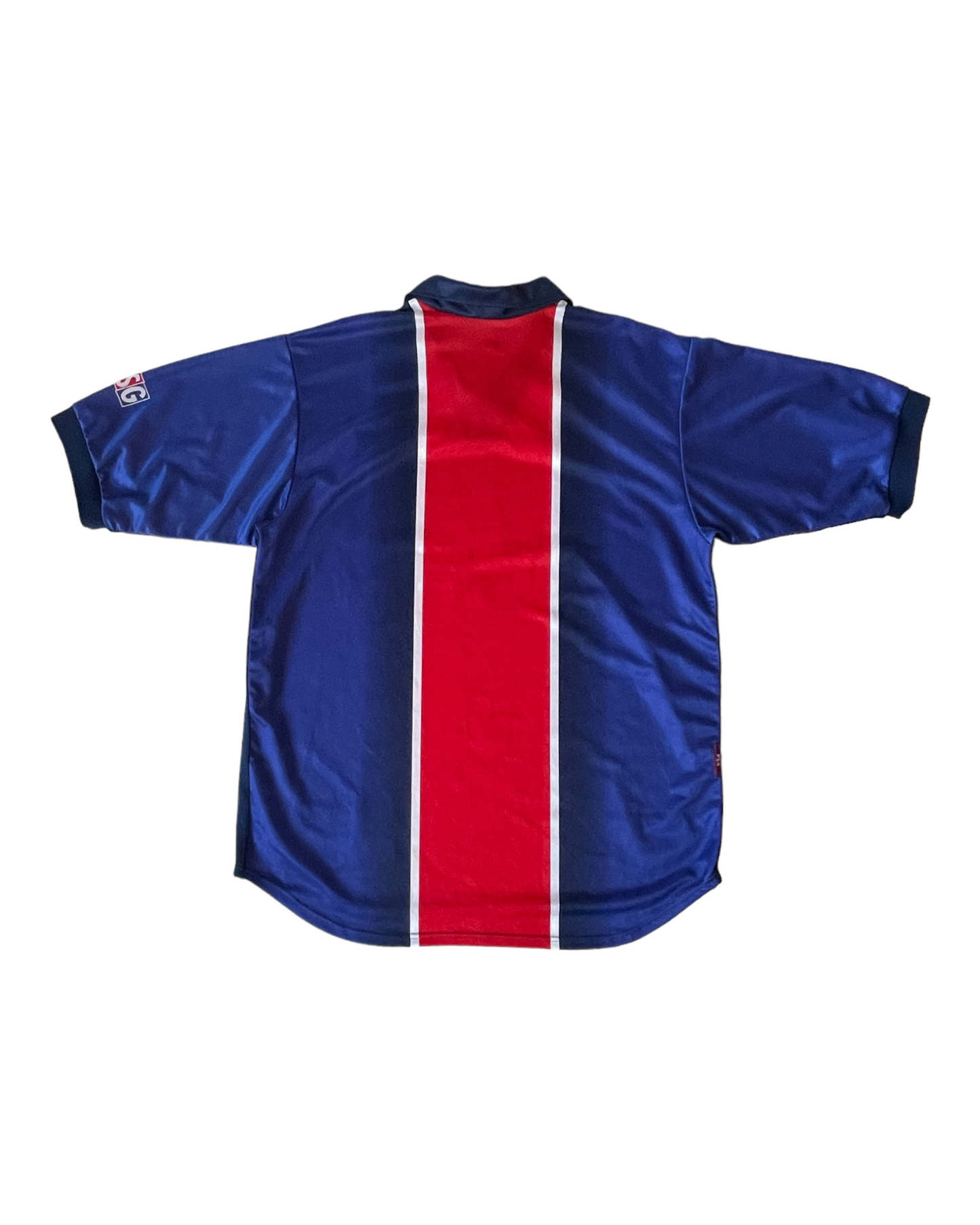 PSG Paris Saint Germain Nike 1998 - 1999 Home Football Opel Shirt Size L Made in UK Red Blue