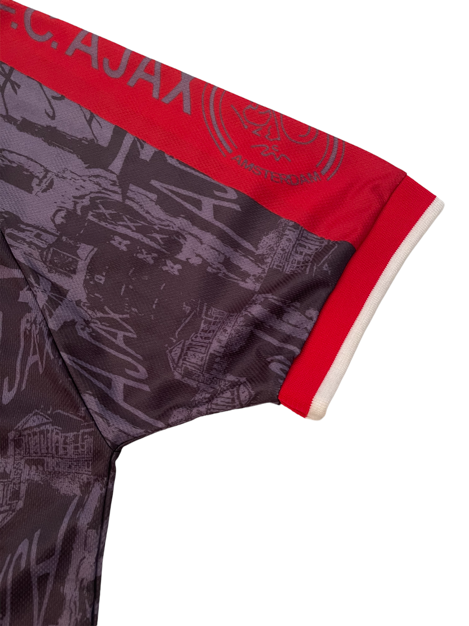 Vintage Ajax Amsterdam Umbro 1996-1997 Away Football Shirt Size L Made in England Abn Amro