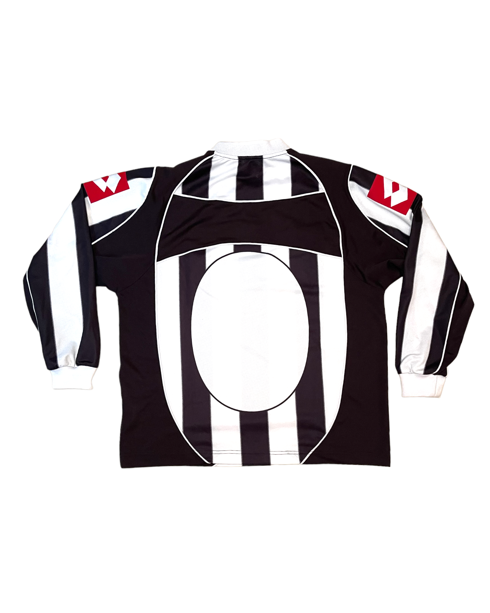 Juventus Lotto 2002-2003 Home Football Shirt Size L White Black FastWeb Rare Long Sleeve