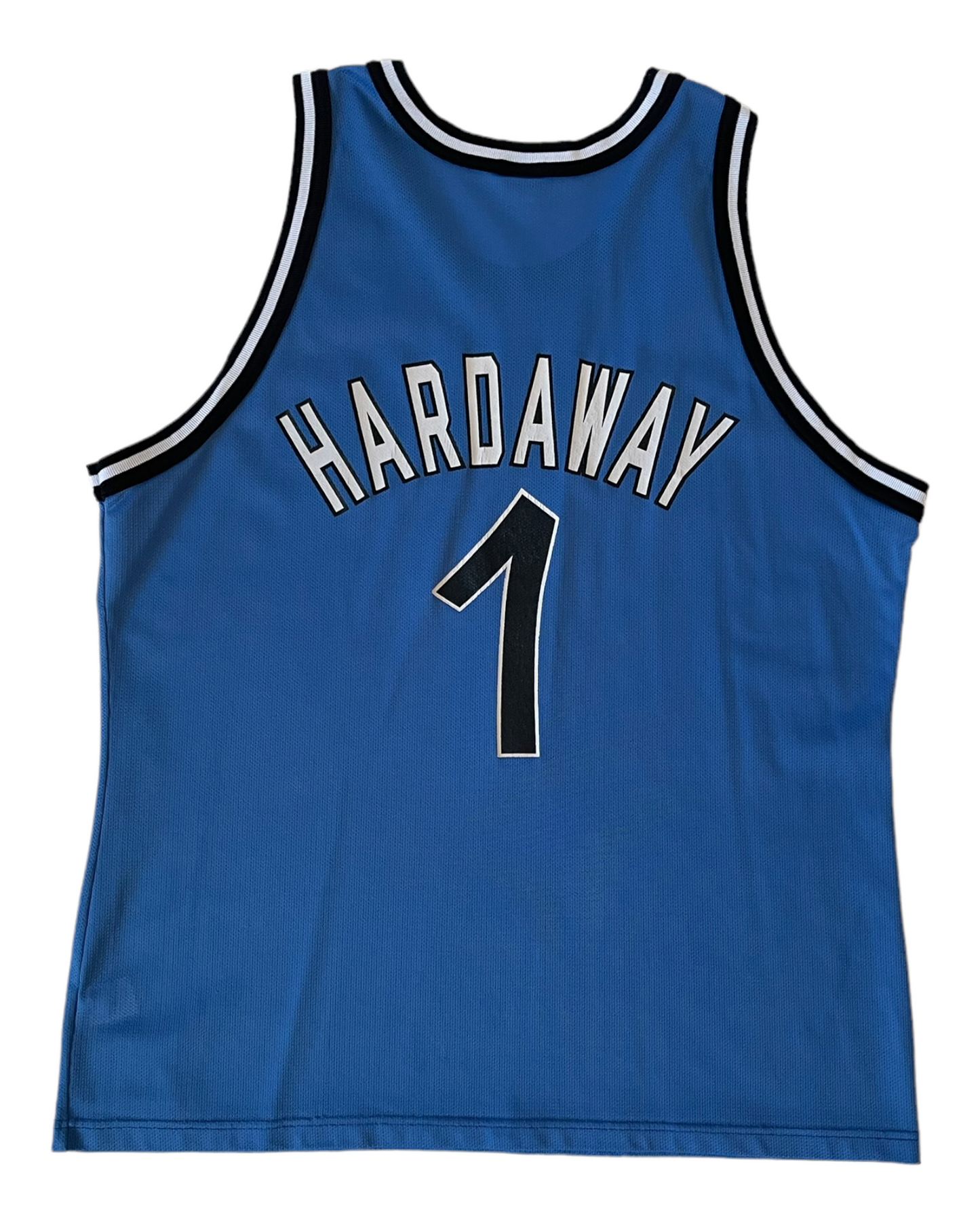Orlando Magic Penny Hardaway Champion 1995-1998 Away Basket Jersey NBA #1 Size 48 / XL Blue