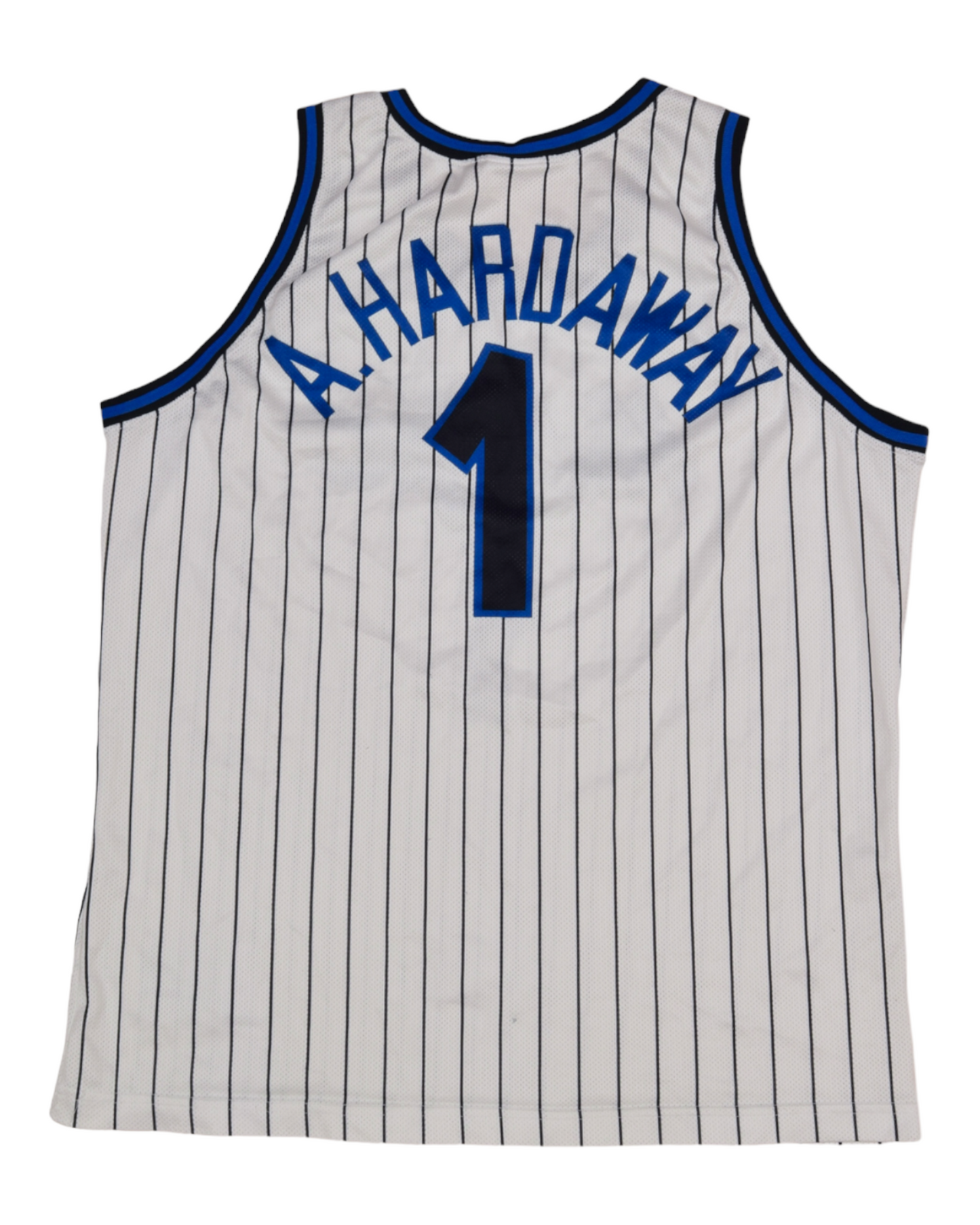 Vintage Orlando Magic Anfernee Penny Hardaway Champion 1993 - 1994 #1 Jersey NBA Basketball White Black Stripes Size XXL