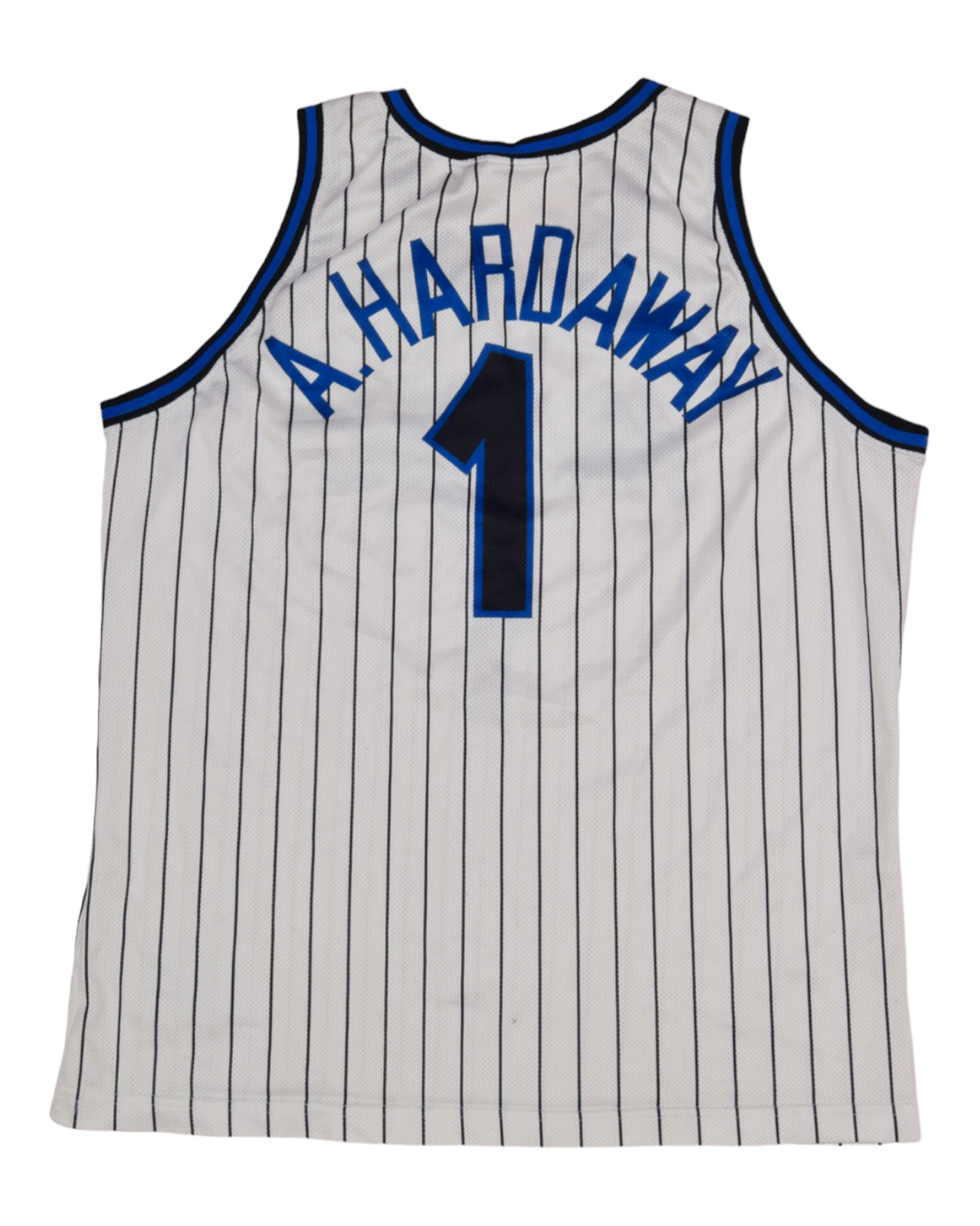 Vintage Orlando Magic Anfernee Penny Hardaway Champion 1993 - 1994 #1 Jersey NBA Basketball White Black Stripes Size XXL
