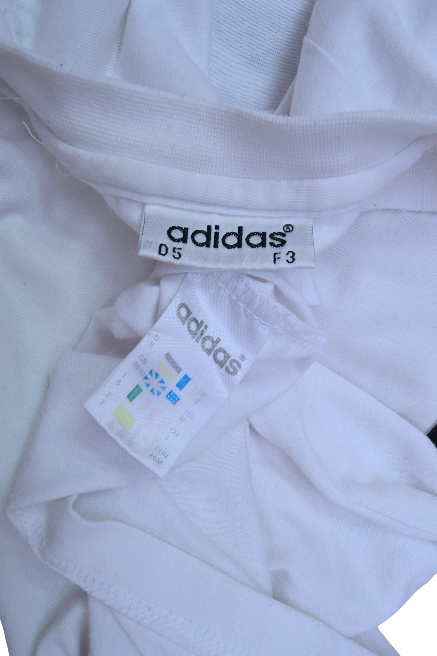 Vintage 90's Adidas Equipment T-Shirt Size M White 100% Cotton Made in Hong Kong