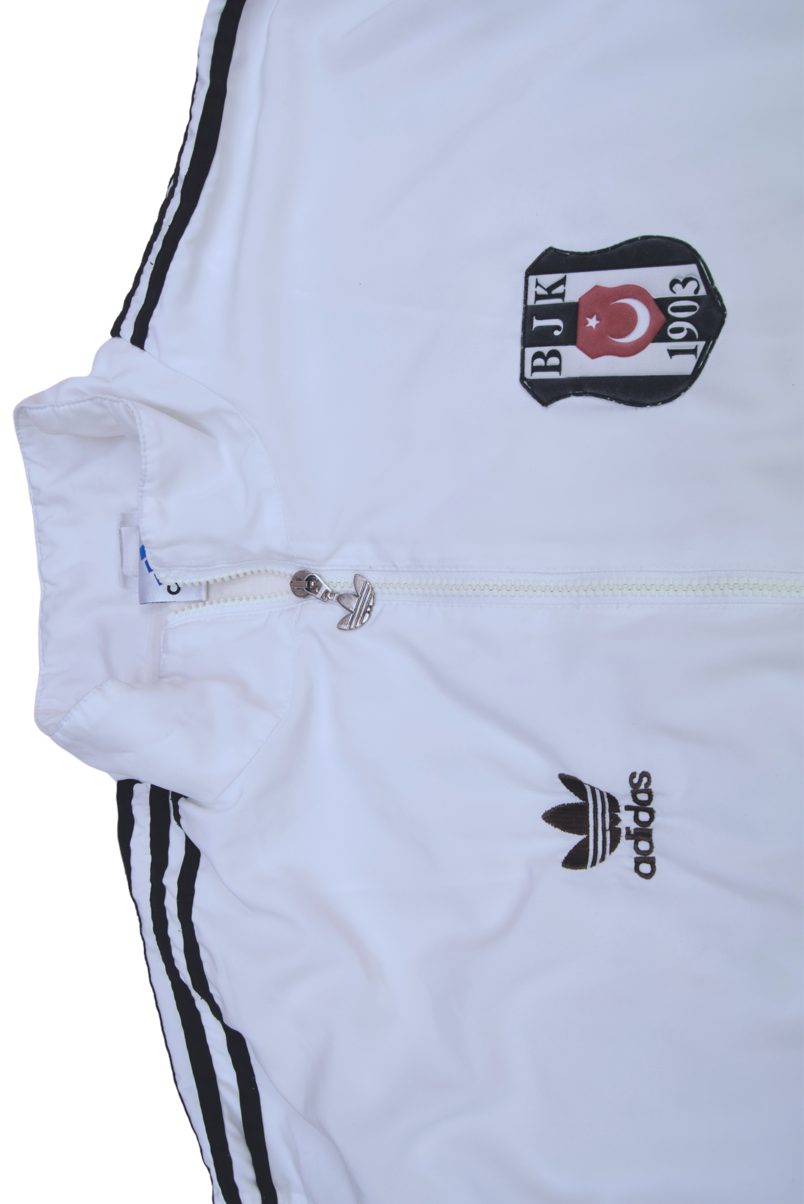 Vintage Besiktas Adidas 1995-1996 Jacket White Size 9 XL
