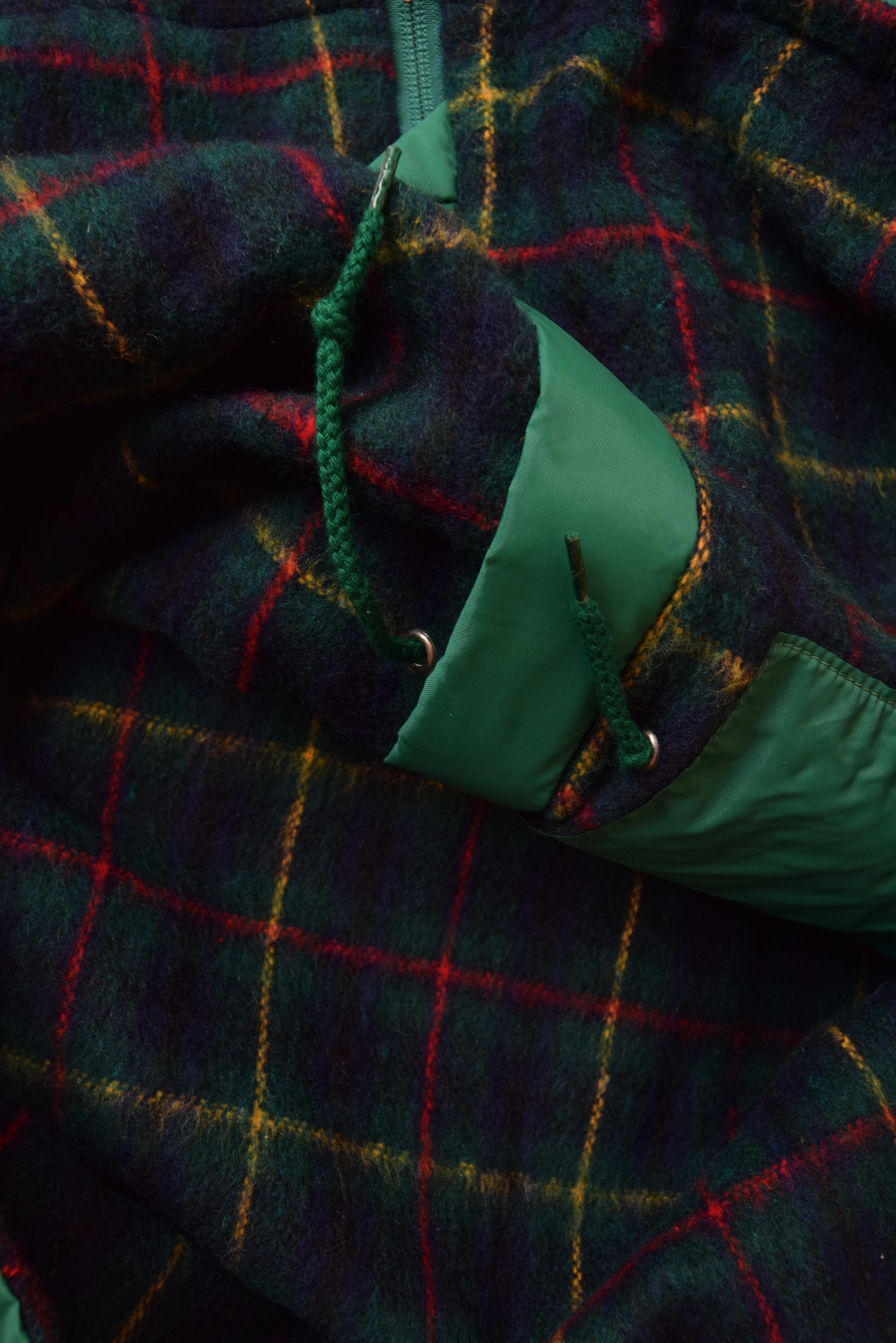 Vintage K-WAY Thick Jacket - Windbreaker Green Size XL