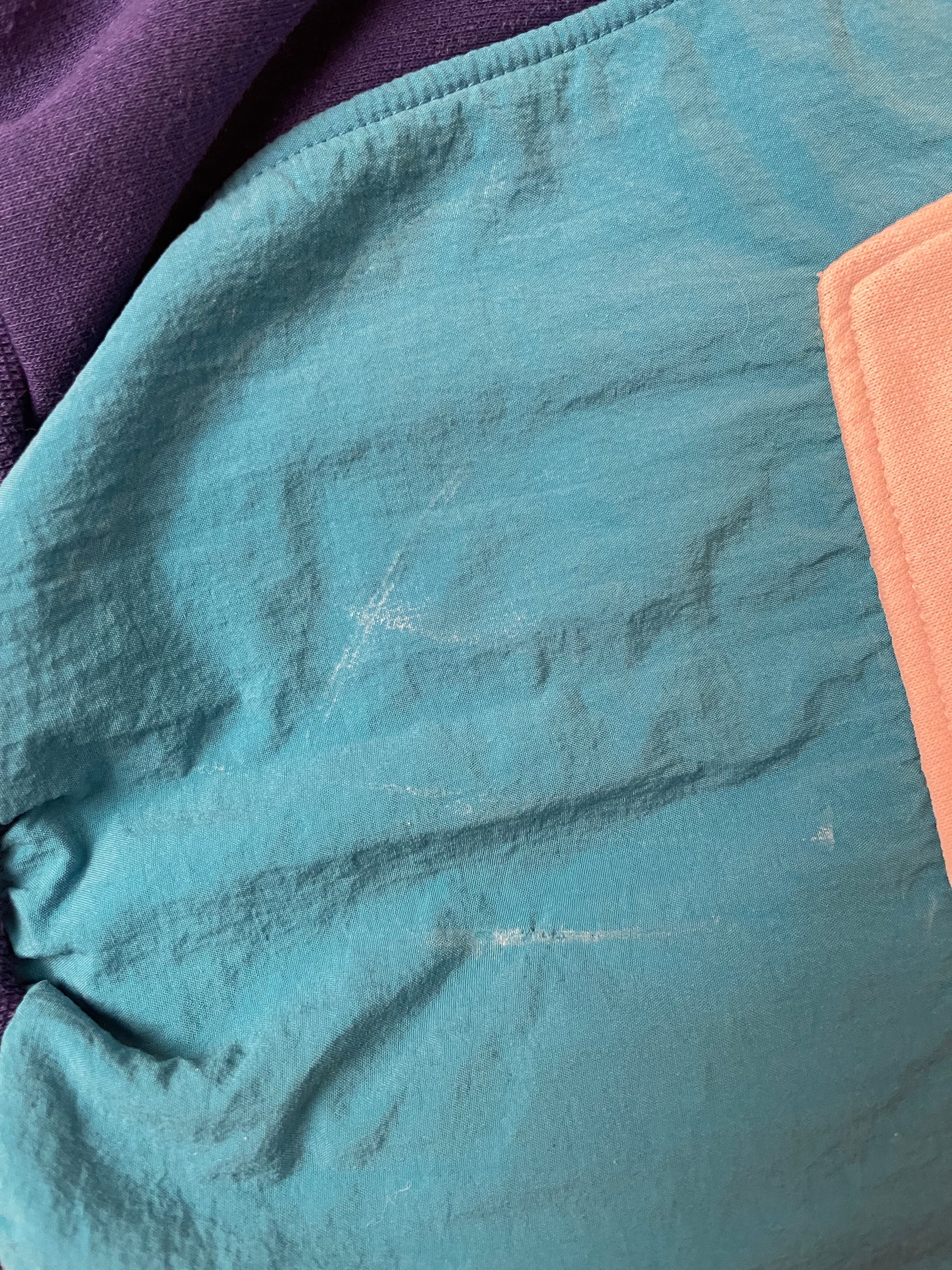 Vintage 90's Adidas Team Hoodie Size L-XL Blue White Pink