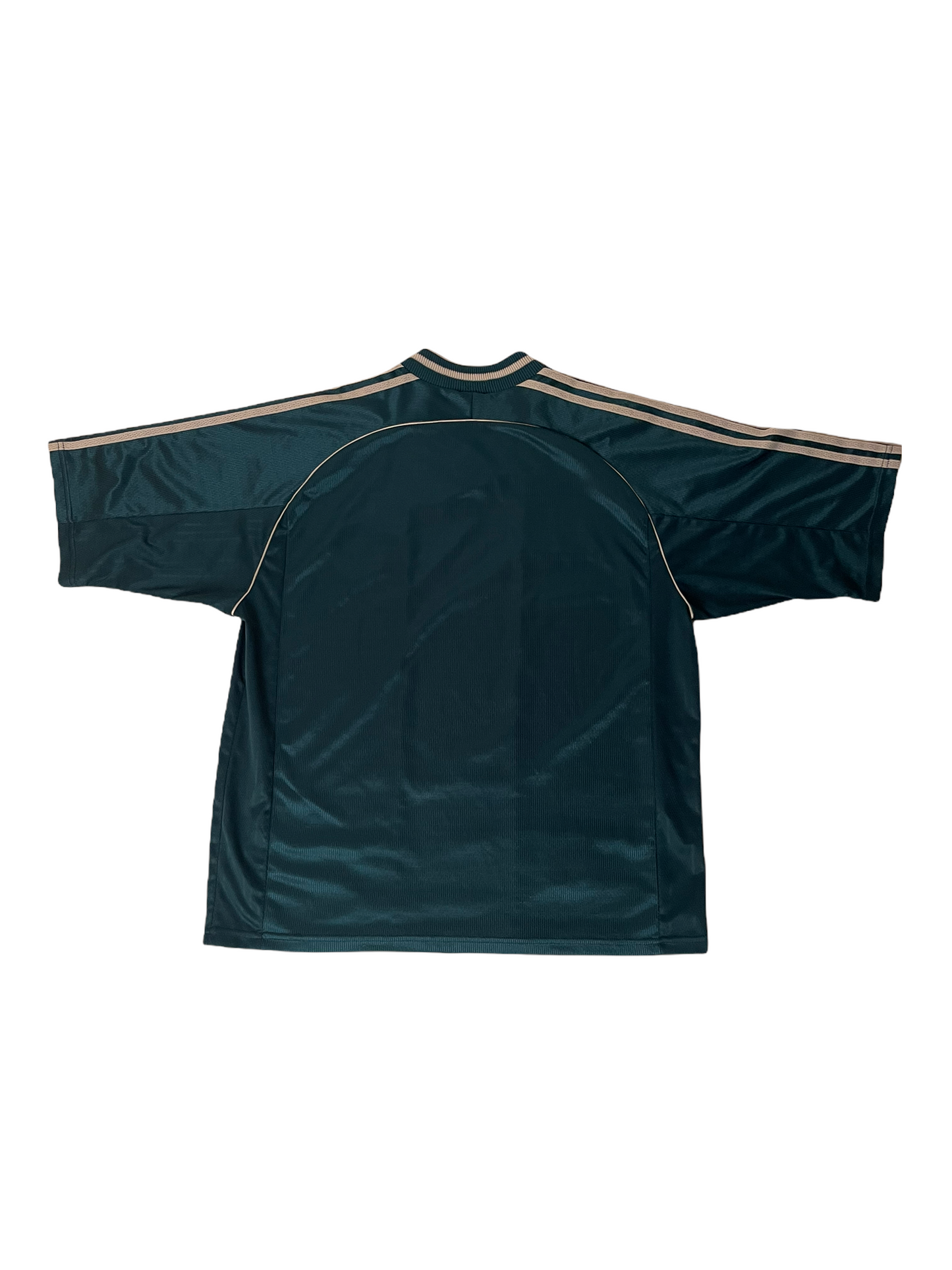 Vintage Germany Adidas 1998-1999 Away Football Shirt Green White Size XL Made in England