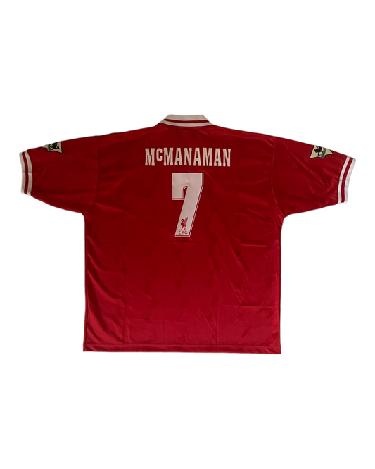 Vintage Liverpool Steve McManaman #7 Reebok 1996 1997 1998 Home Football Shirt Red Carlsberg Size 46''/48'' XXL Made in UK BNWT NEW