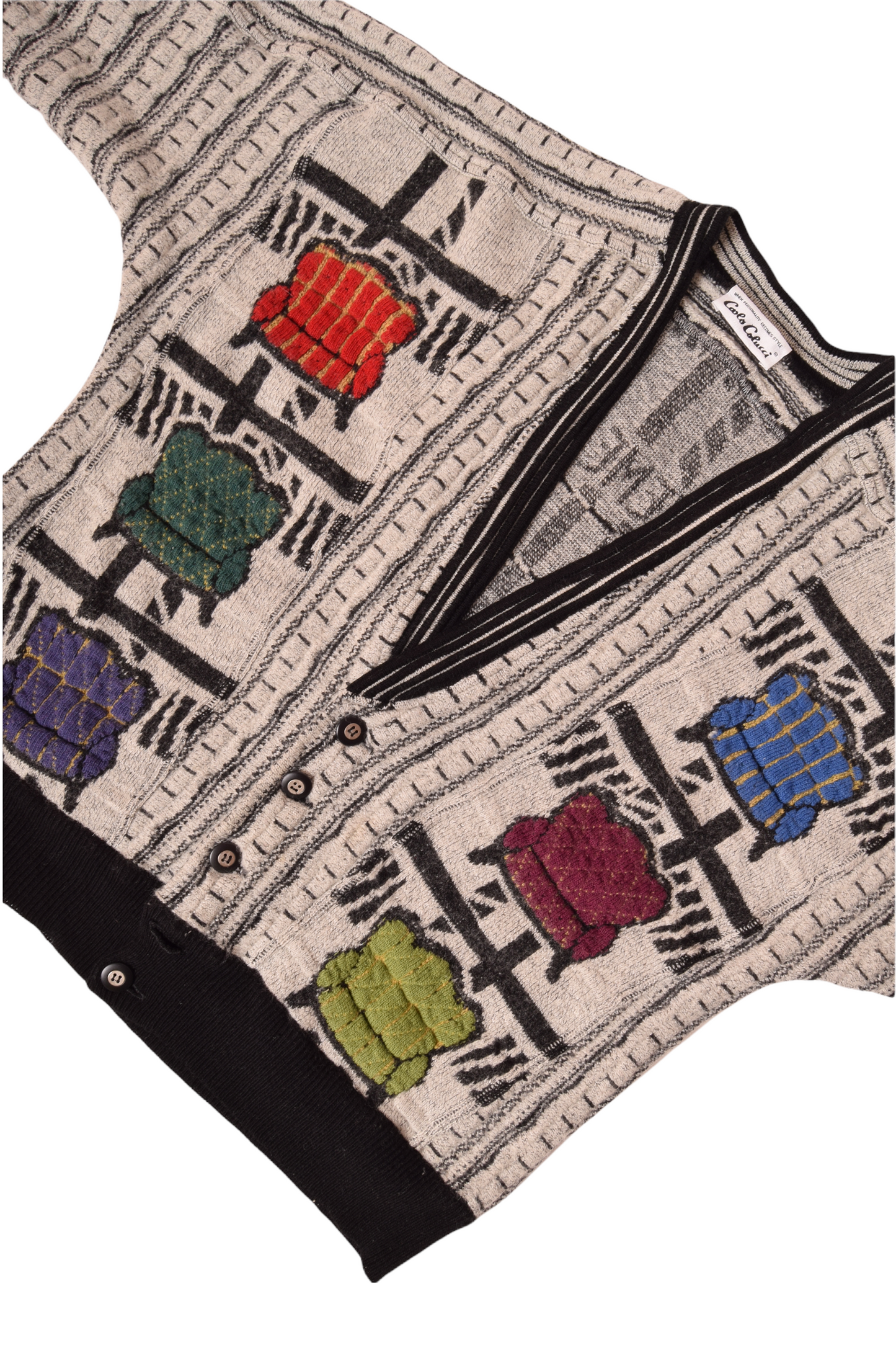 Vintage Carlo Colucci Cardigan Size M-L Made in Germany Deuxieme Etage Premier Etage Rez-De-Chaussee