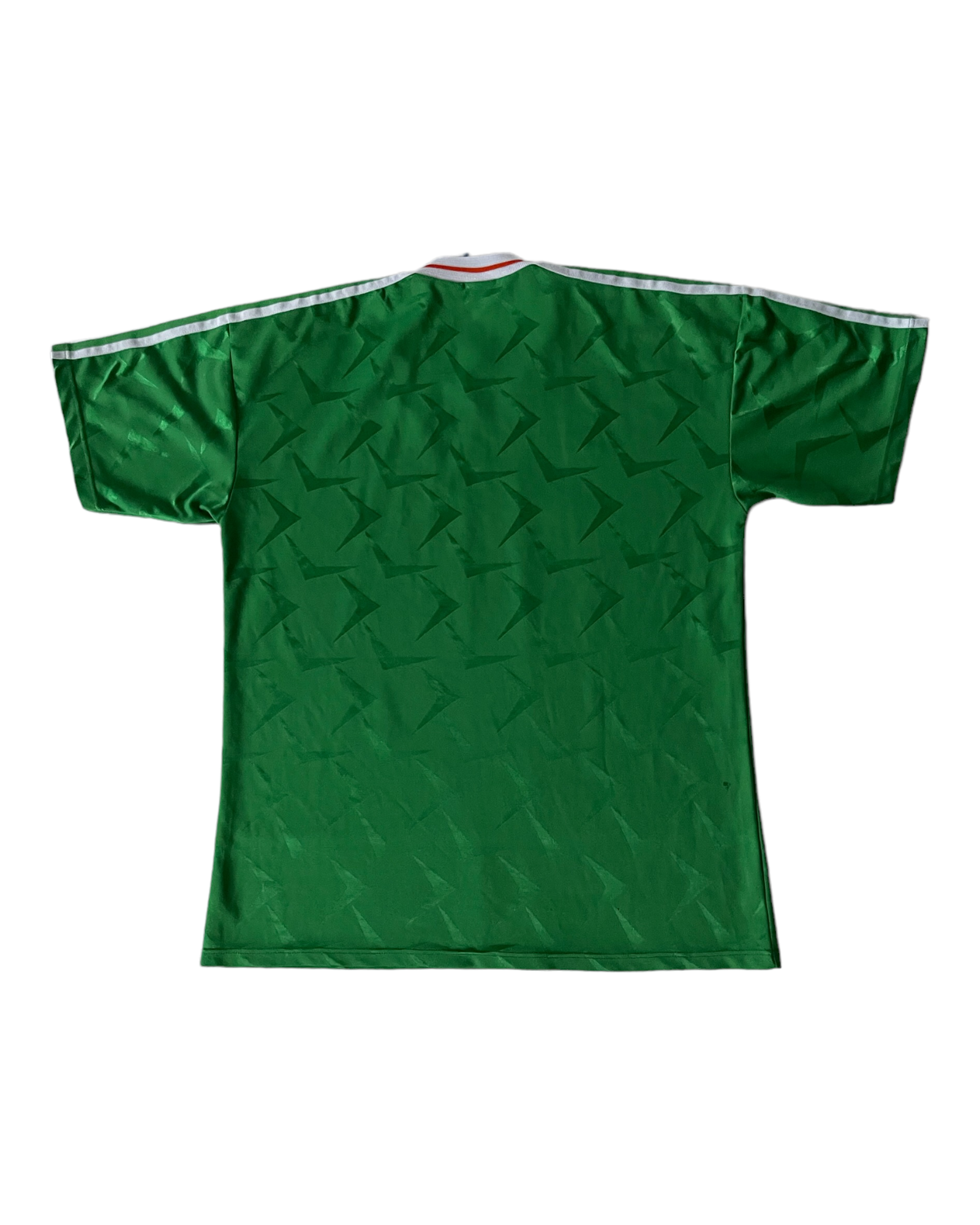 Vintage Ireland Adidas 1990 - 1992 Home Football Shirt Green Size L Made in UK