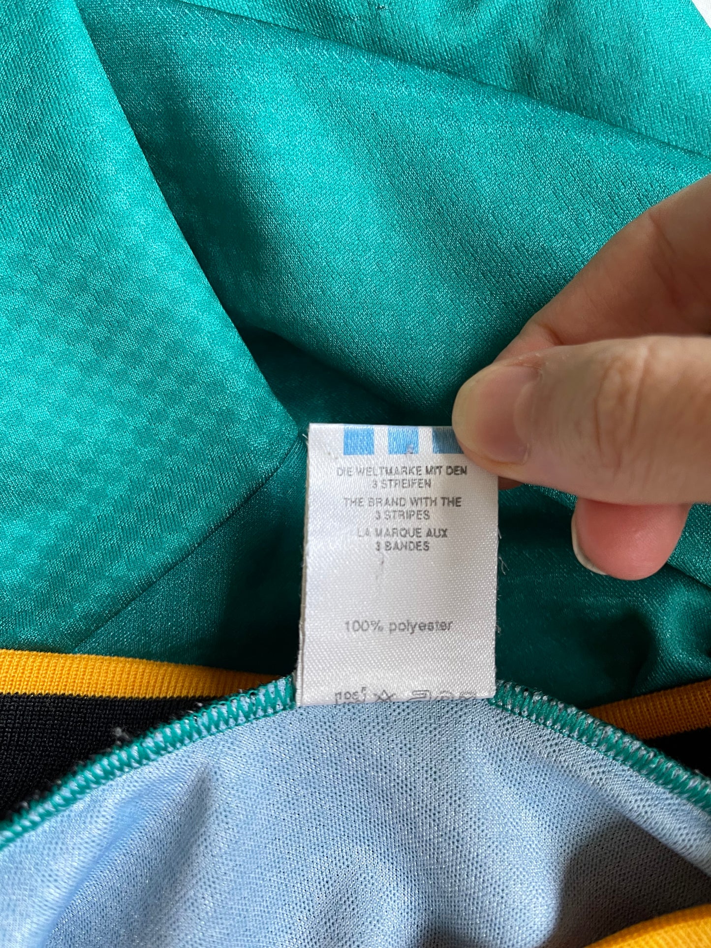 Vintage Germany Deutschland Adidas 1994-1995 Away Football Shirt Green Size XL