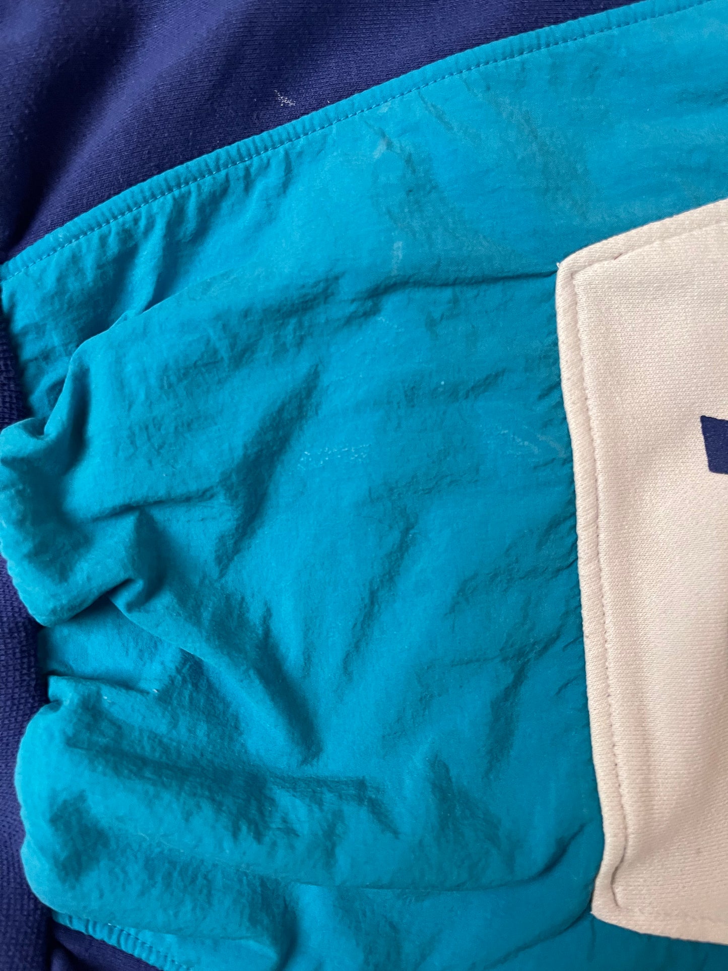 Vintage 90's Adidas Team Hoodie Size L-XL Blue White Pink