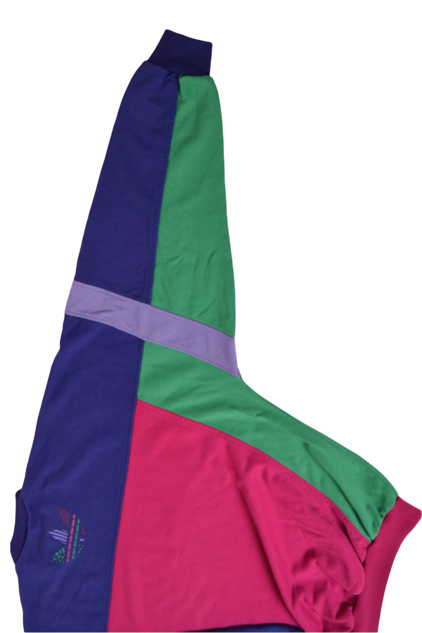 90's Adidas Sweatshirt Crew Neck Pink Green Blue Purple Size XL