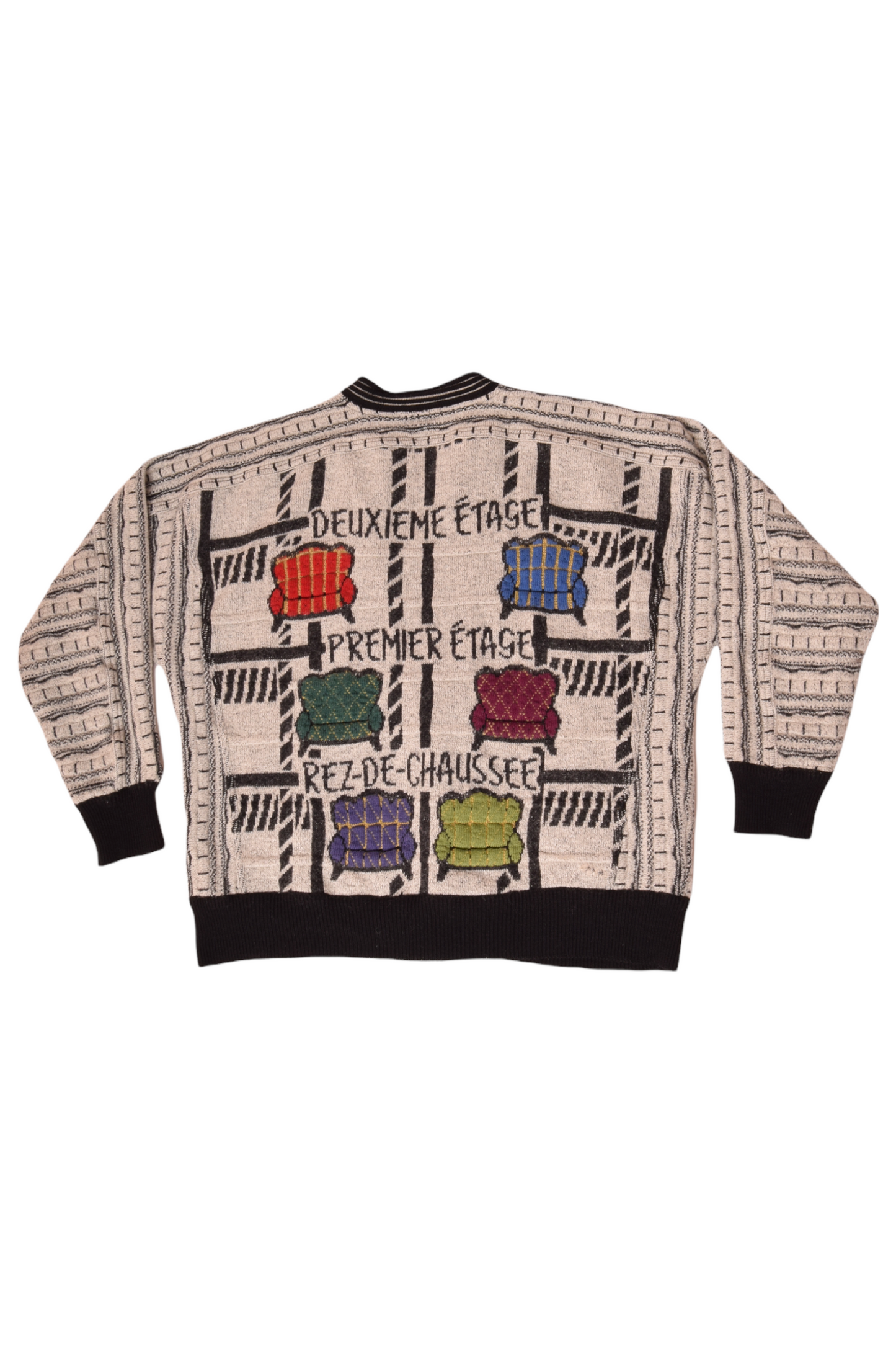 Vintage Carlo Colucci Cardigan Size M-L Made in Germany Deuxieme Etage Premier Etage Rez-De-Chaussee