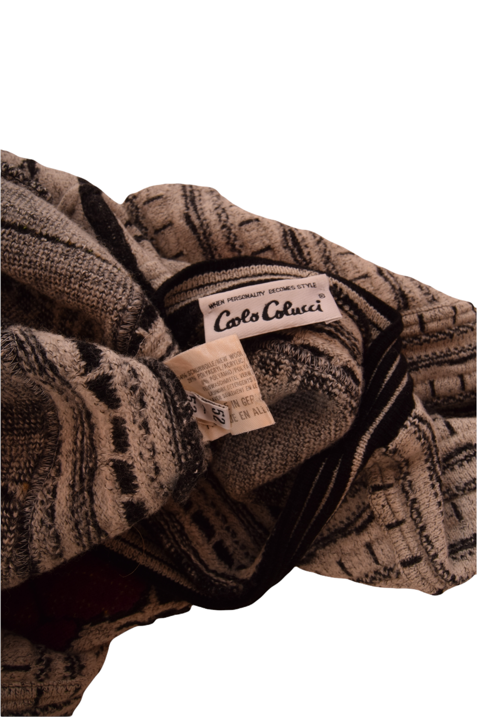 Vintage Carlo Colucci Cardigan Size M-L Made in Germany Deuxieme Etage Premier Etage Rez-De-Chaussee