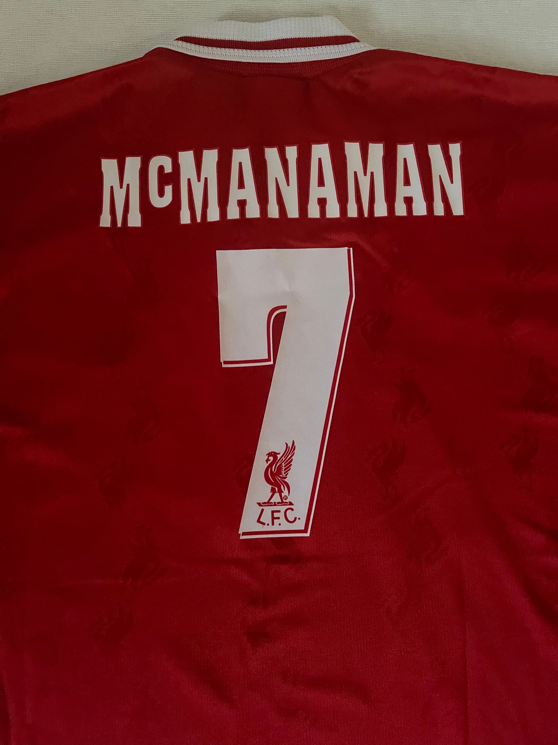 Vintage Liverpool Steve McManaman #7 Reebok 1996 1997 1998 Home Football Shirt Red Carlsberg Size 46''/48'' XXL Made in UK BNWT NEW