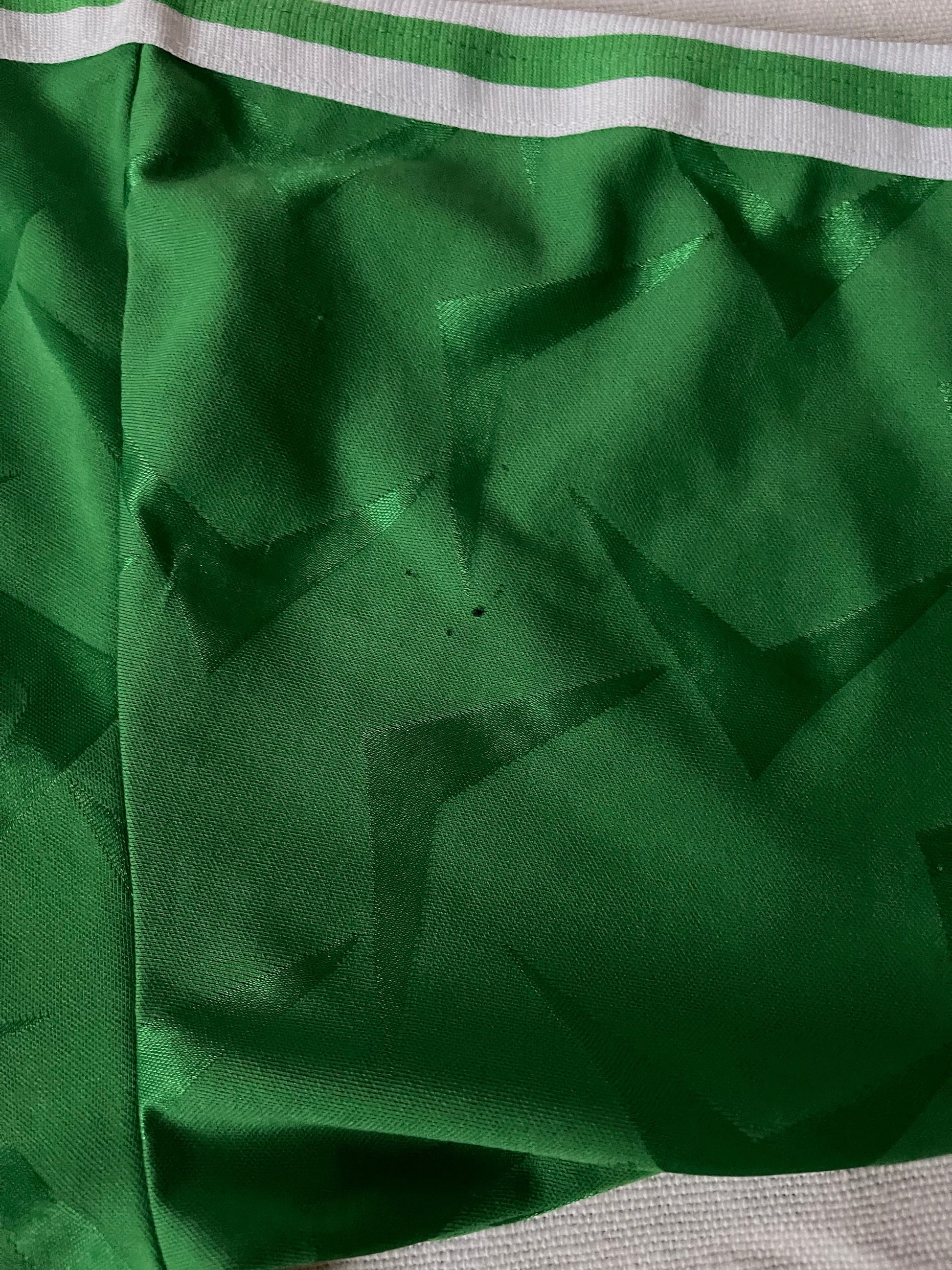 Vintage Ireland Adidas 1990 - 1992 Home Football Shirt Green Size L Made in UK