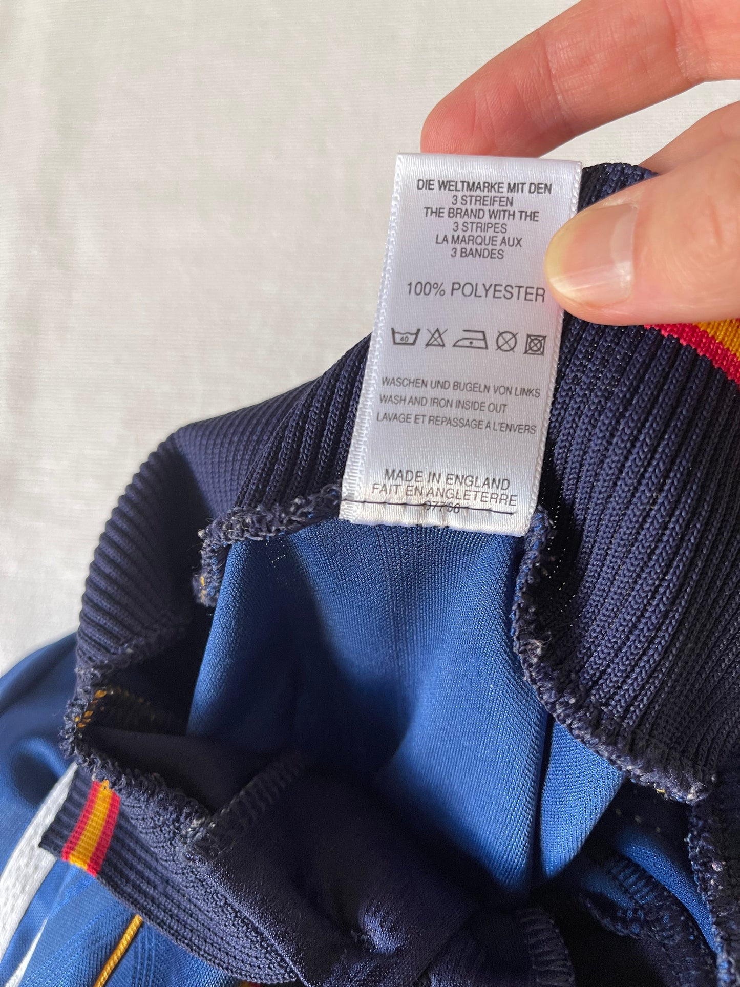 Spain Adidas 1998 - 1999 Away Third Football Shirt Size XL Made in England Blue