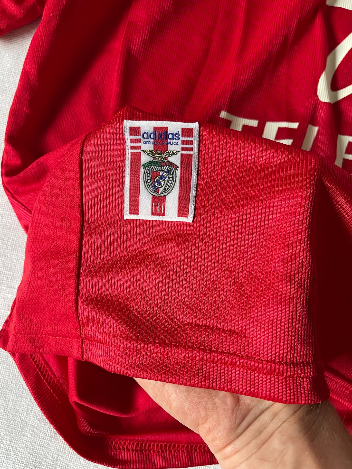 Vintage Benfica Lisbon Lisboa Adidas 1998 - 1999 Home Football Shirt Red Size XL Telecel Made in England Red BNWT New