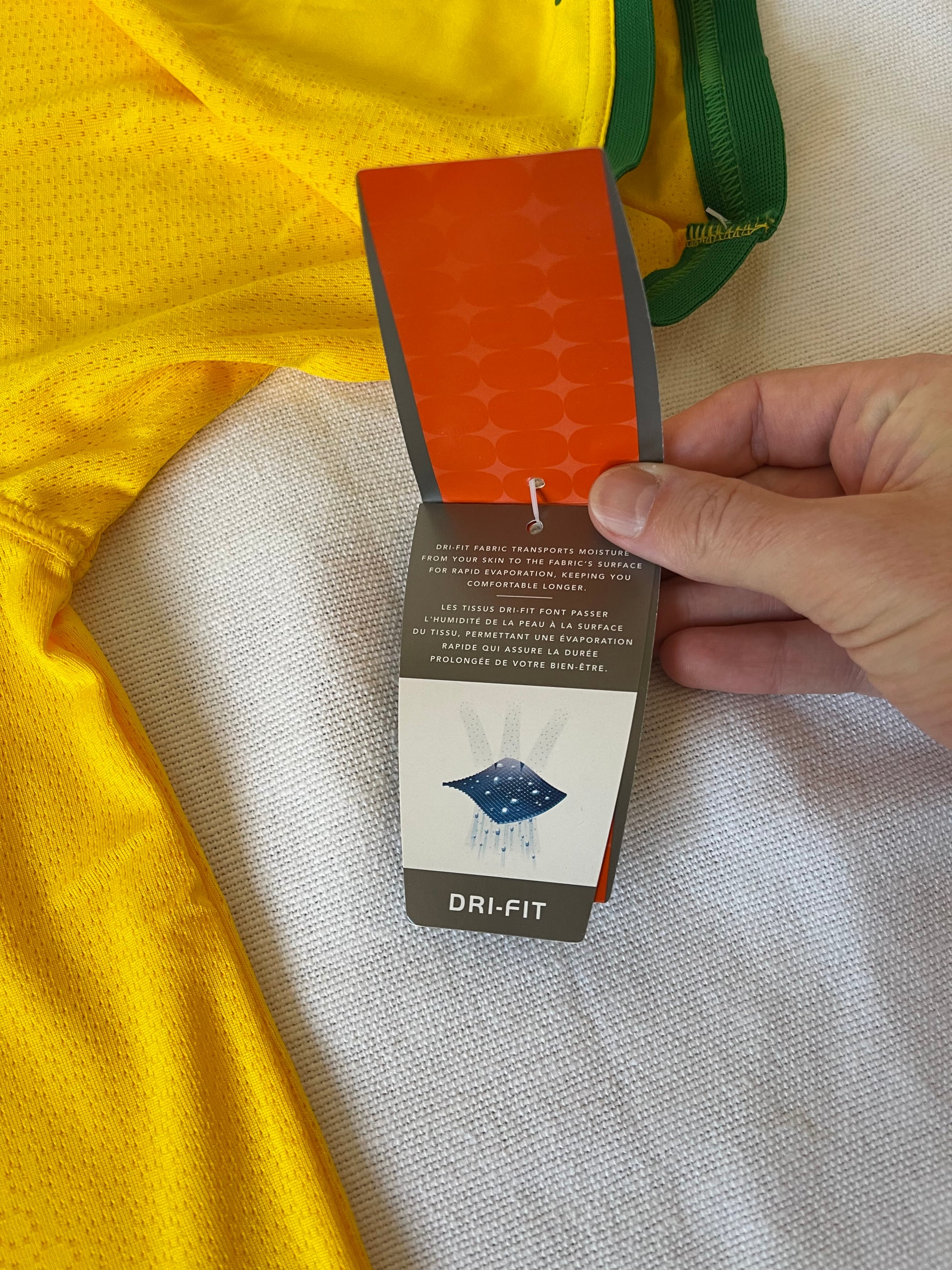 Authentic Ronaldo Brasil Brazil Nike No 9 2000-2001 Home Football Shirt Size XL Dri-Fit Yellow BNWT New