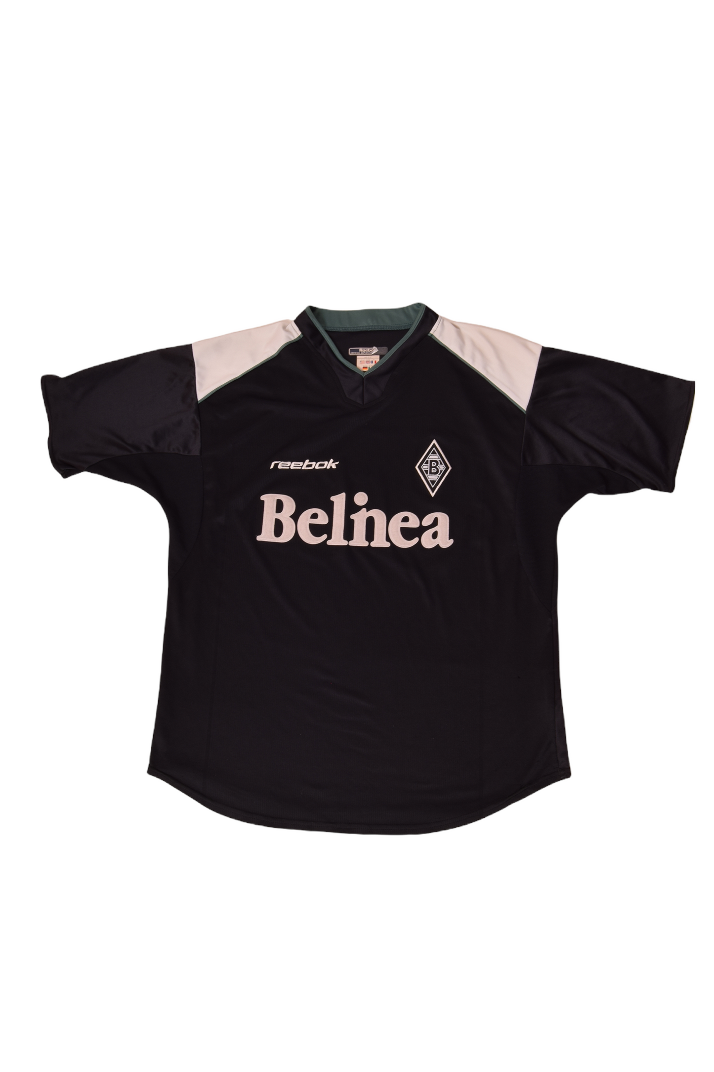Borussia Monchengladbach Reebok 2001-2002 Away Football Shirt Size XL Black HydroMove