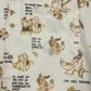 1994 Iceberg Disney Pluto Corduroy Shirt Size XL Off White
